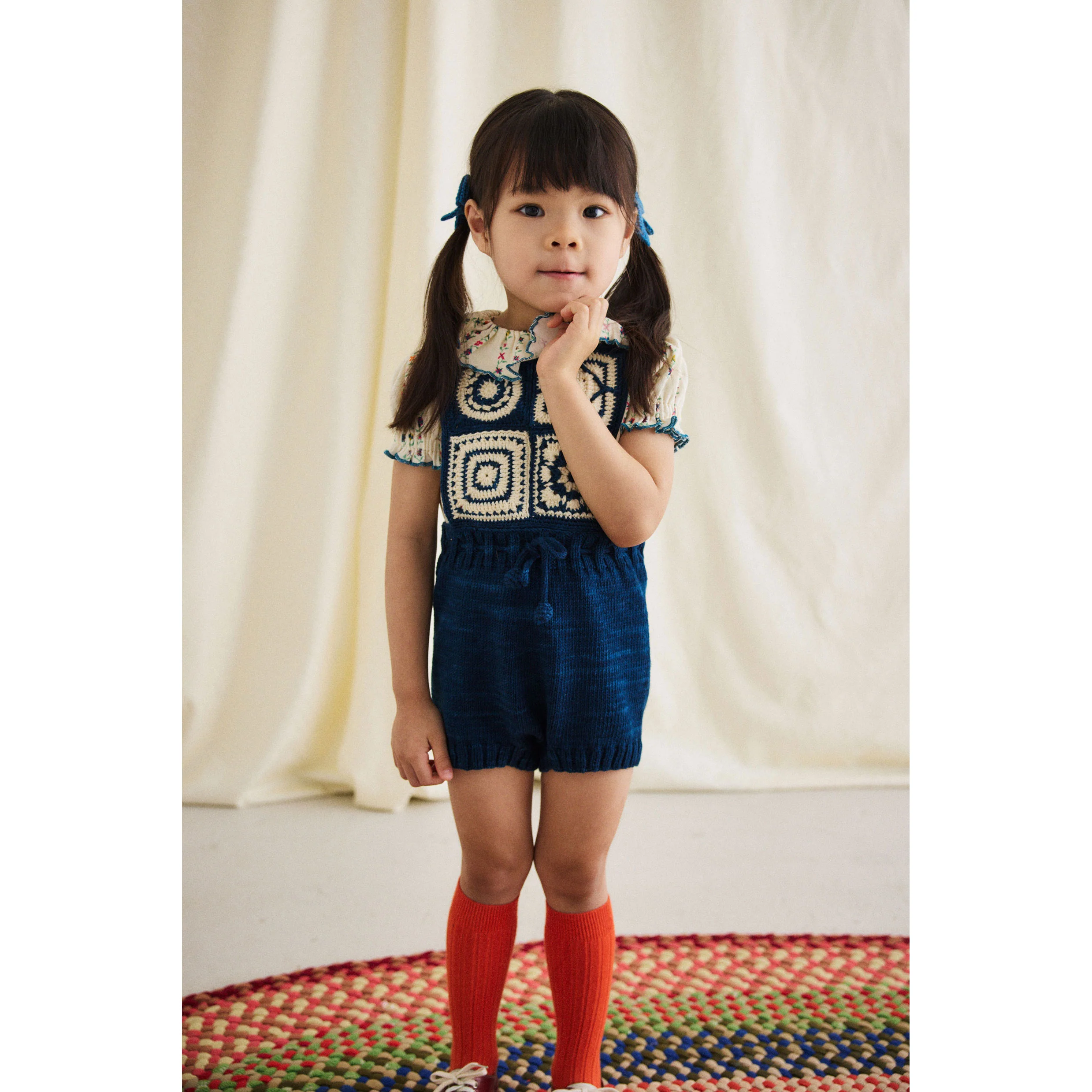 Misha and Puff Celestial Crochet Afghan Pinafore - Image 2