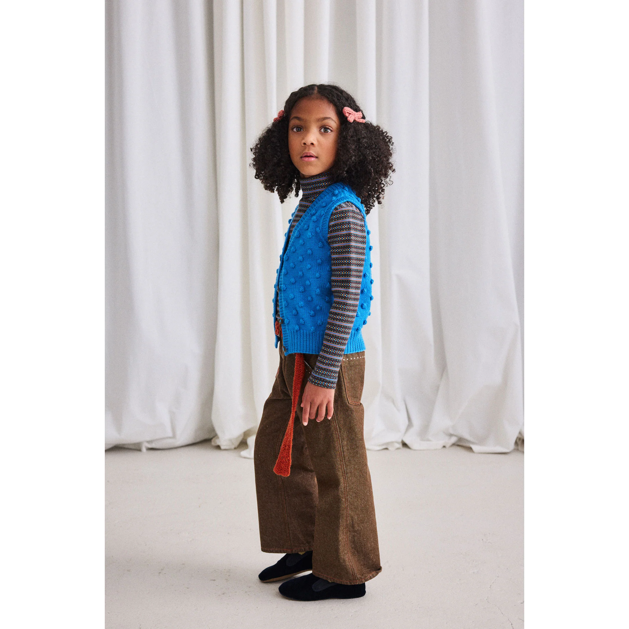 Misha and Puff Cerulean Auggie Popcorn Vest - Image 3