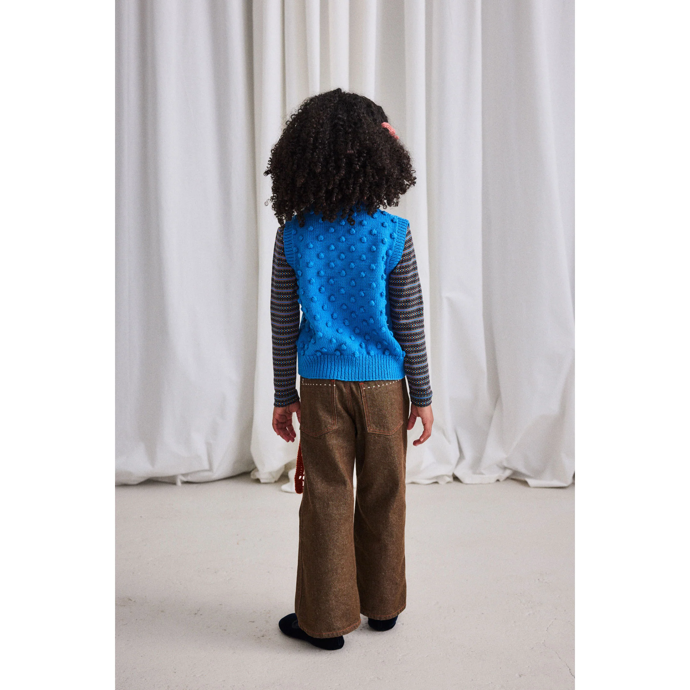 Misha and Puff Cerulean Auggie Popcorn Vest - Image 4