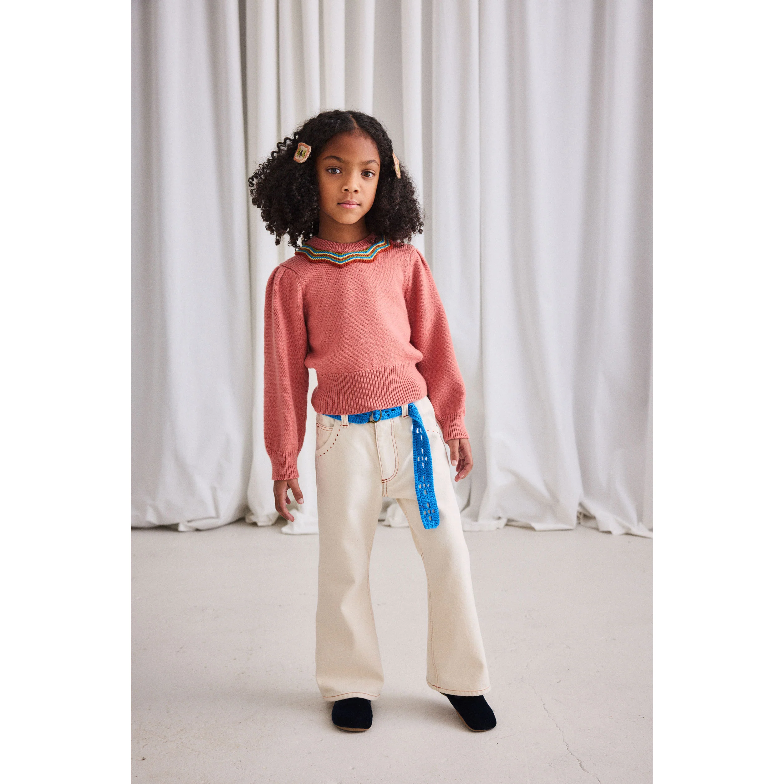 Misha and Puff Cerulean Crochet Belt - Image 2