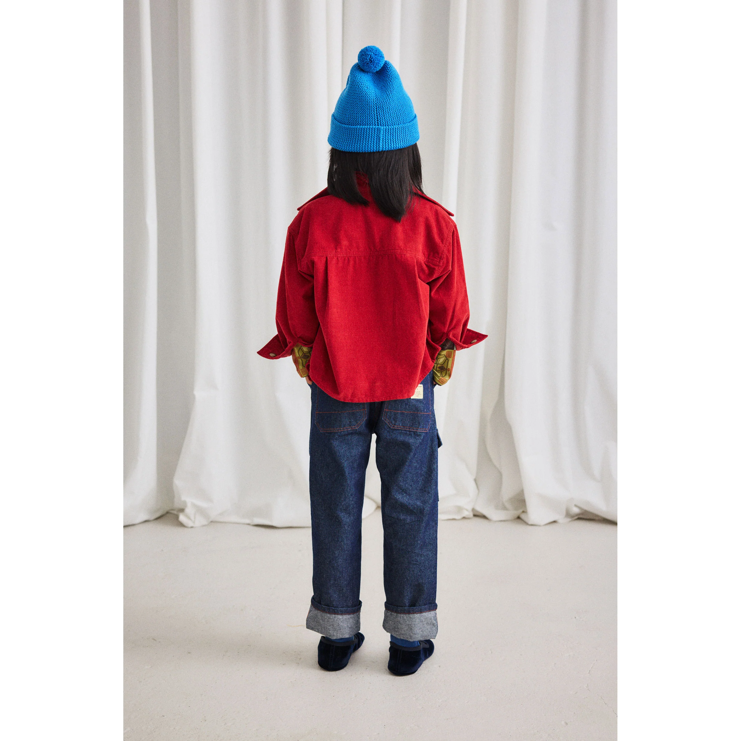 Misha and Puff Cerulean Garter Hat - Image 3