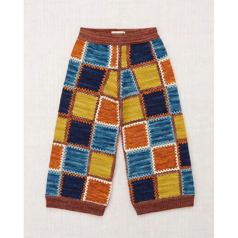Misha and Puff  Chestnut Ladder Square Wide Leg Pant