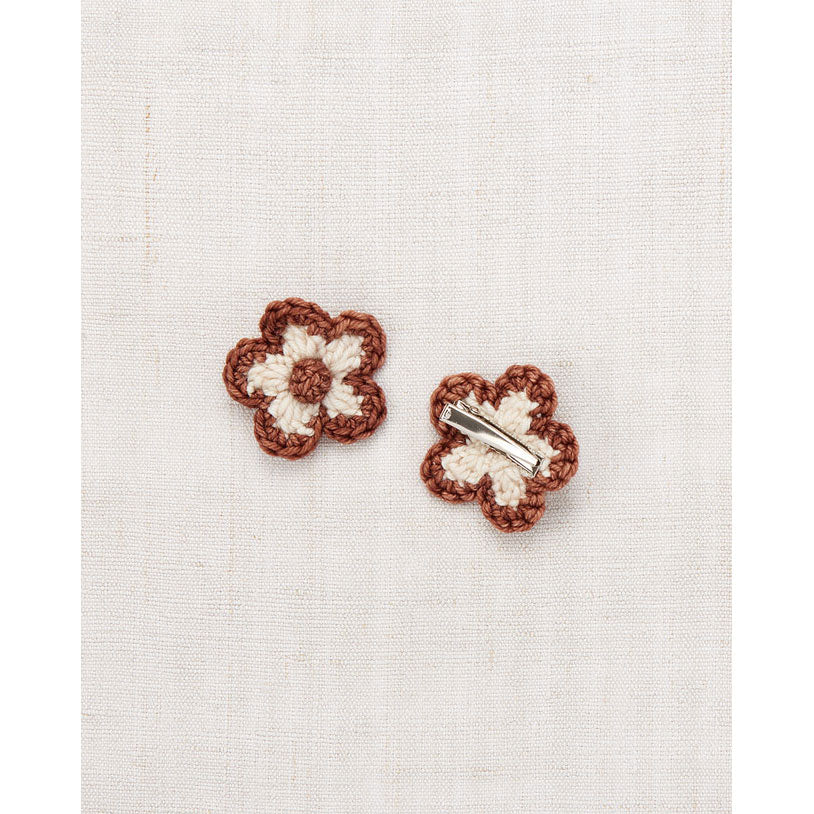 Misha and Puff  Chestnut Medium Flower Clip Set - Image 2