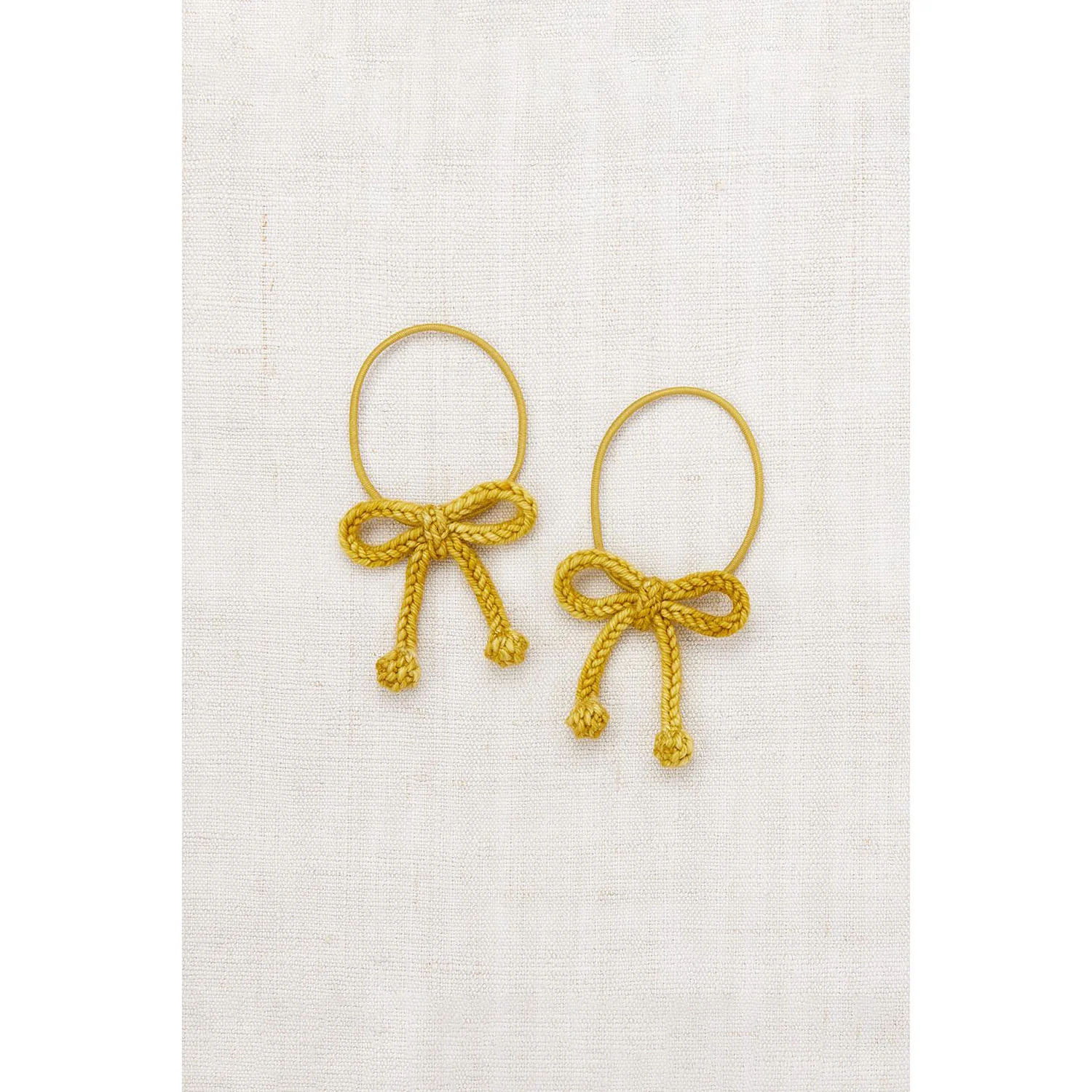 Misha and Puff Citron Popcorn Bow Elastic Set