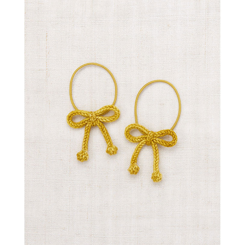 Misha and Puff  Citron Popcorn Bow Elastic Set