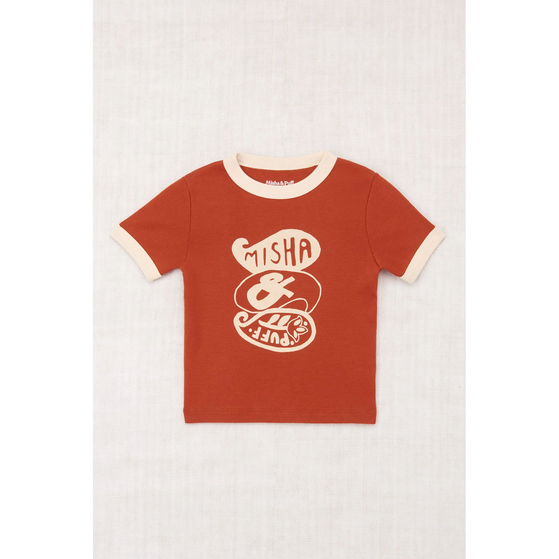 Misha and Puff Claystone Groovy Paisley Ringer Tee