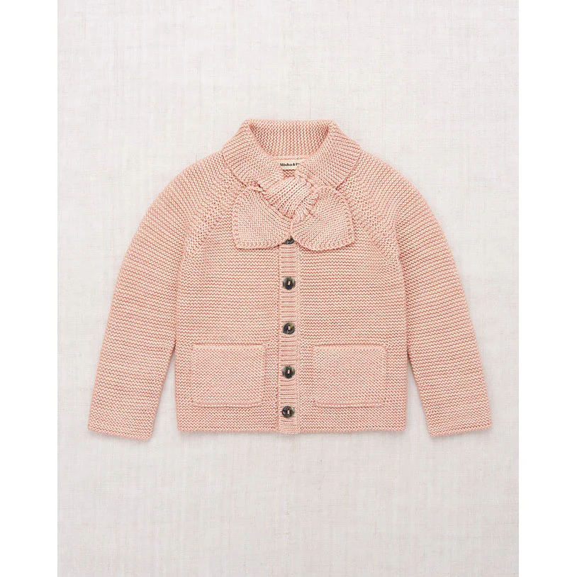 Misha and Puff  Faded Rose Baby Scout Cardigan