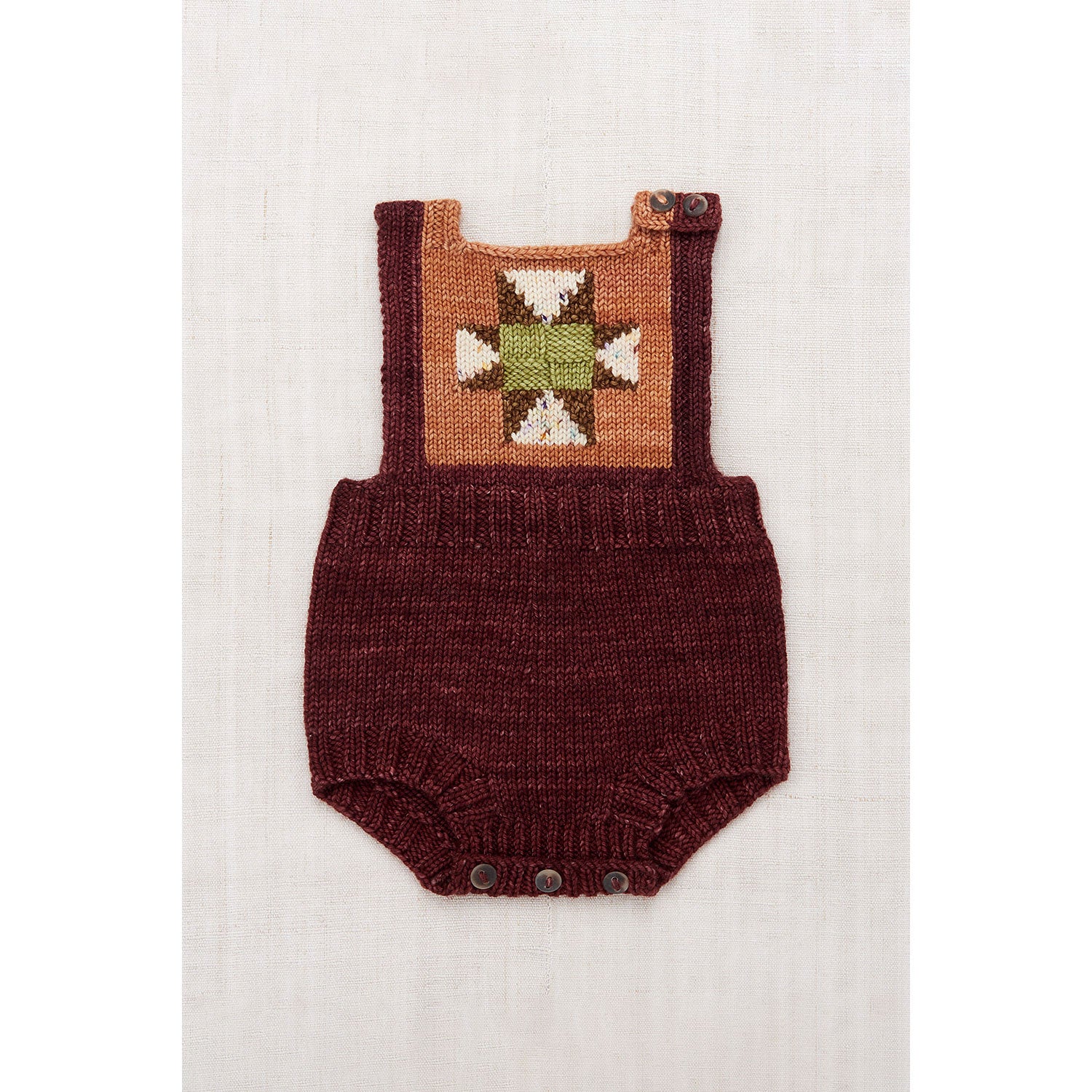 Misha and Puff Fig Nova Quilt Romper