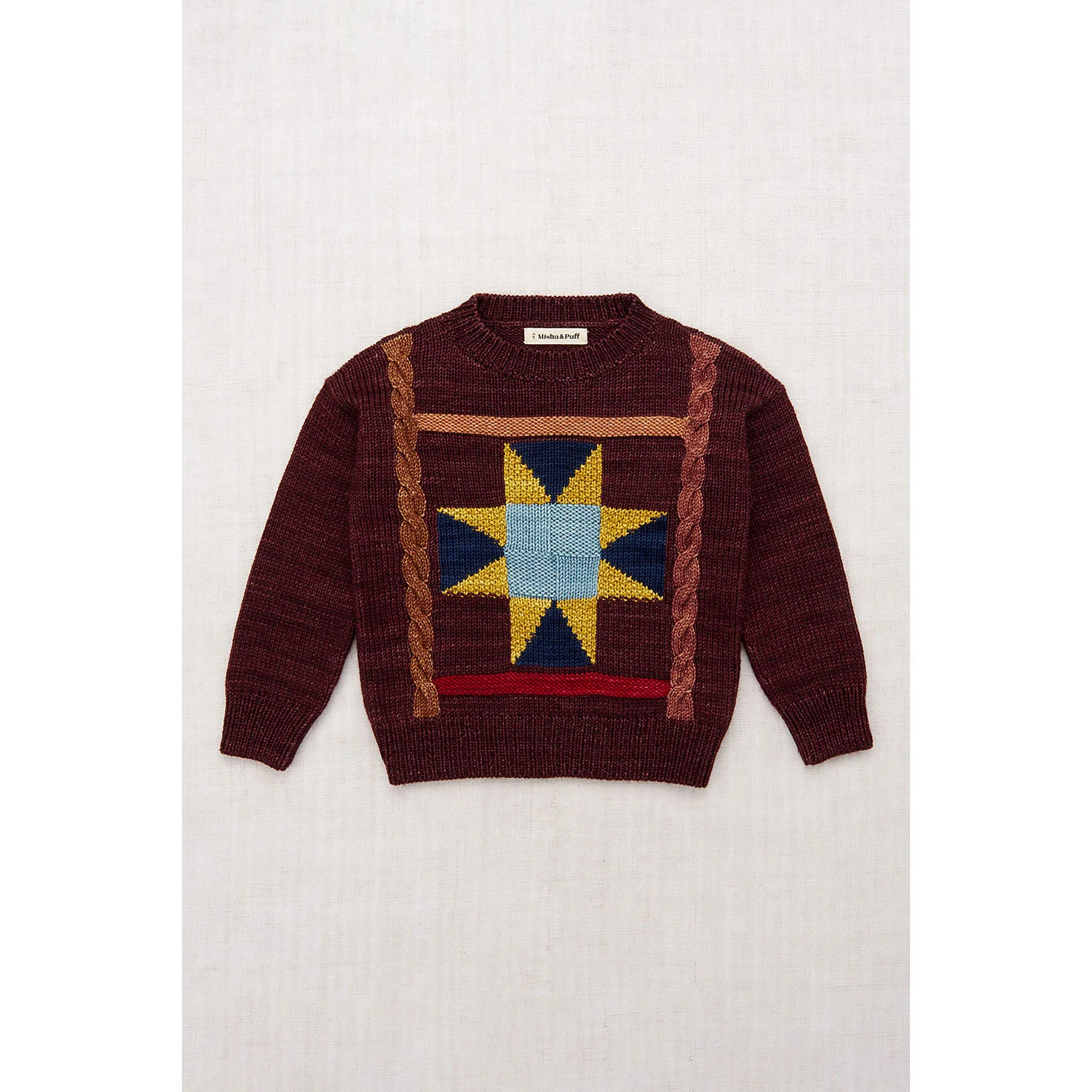 Misha and Puff Fig Nova Quilt Pullover