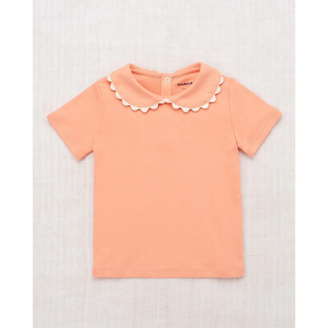 Misha and Puff Flamingo Jumbo Rickrack Collar Tee