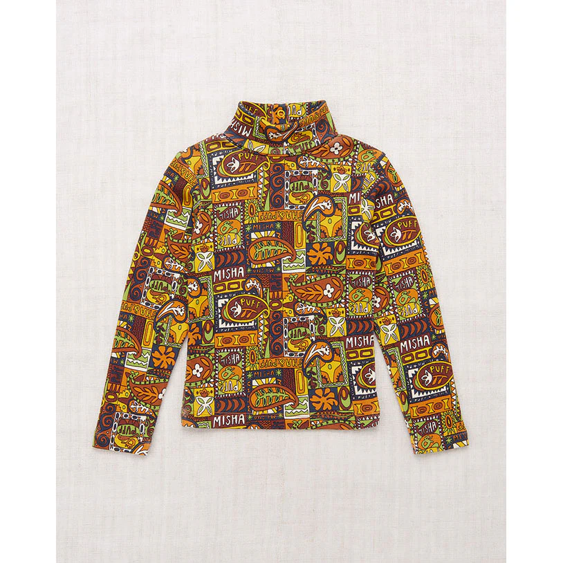 Misha and Puff  Fox Groovy Paisley Turtleneck