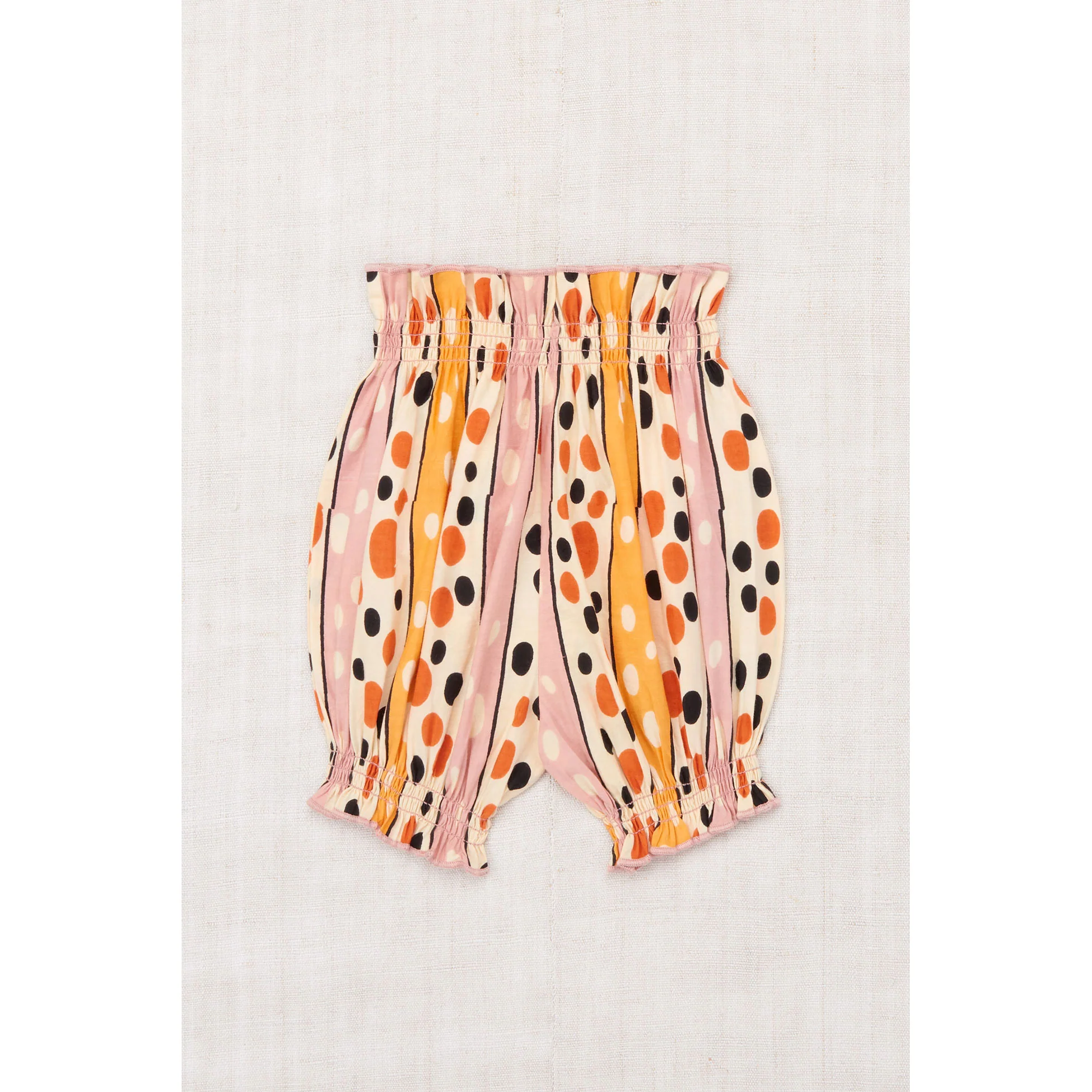 Misha and Puff Frangipani Polka-Stripe Baby Bloomer