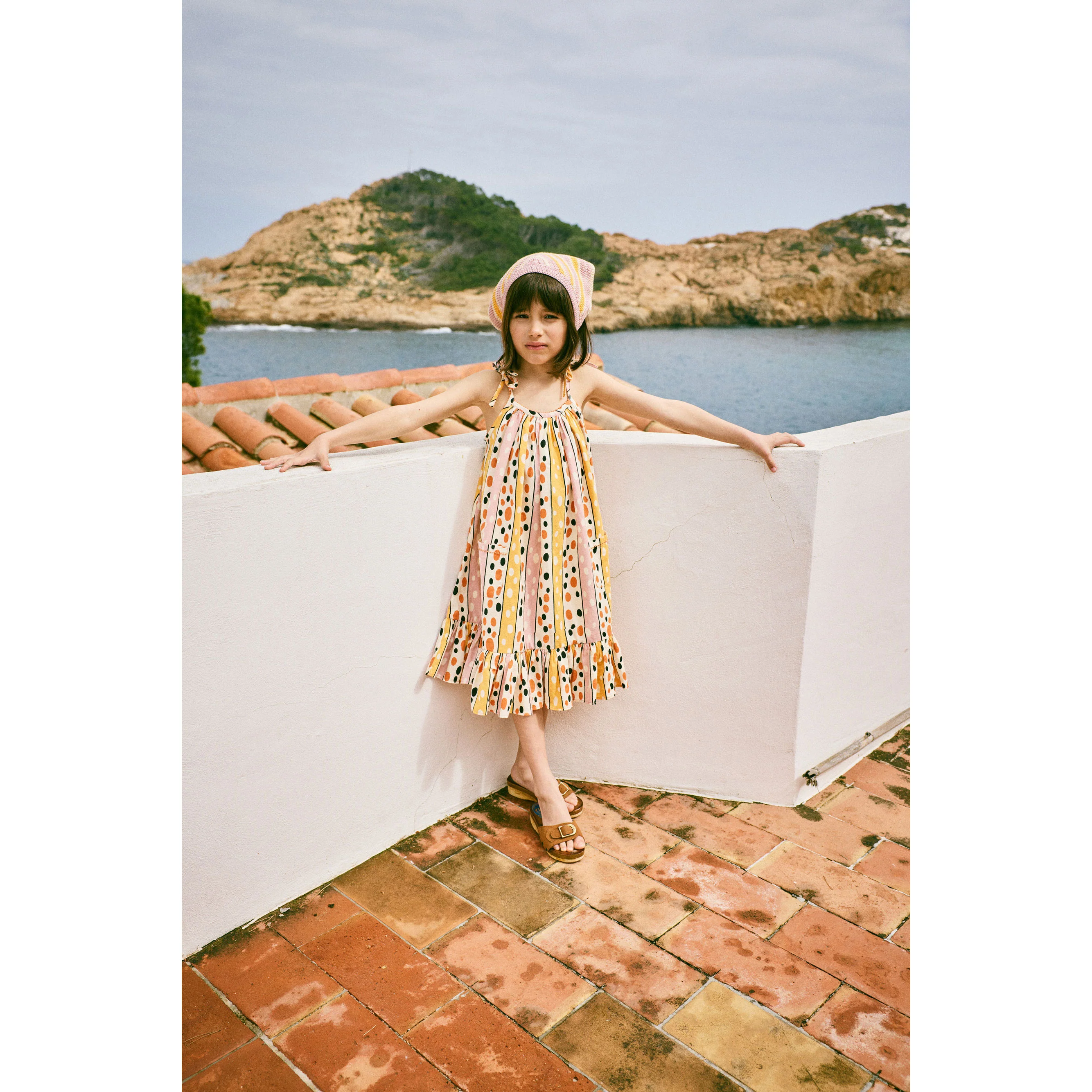Misha and Puff Frangipani Polka-Stripe Karina Dress - Image 2