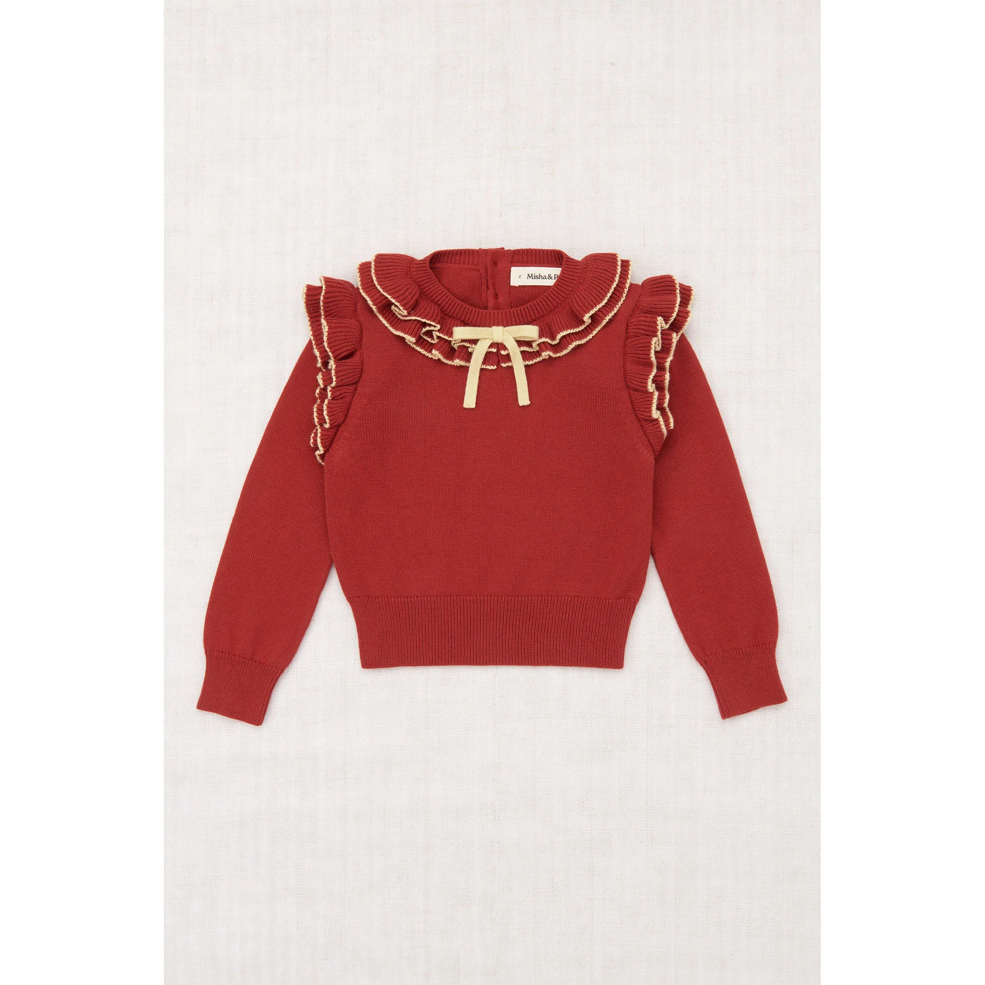 Misha and Puff Garnet Long Sleeve Cotswolds Ondine Top