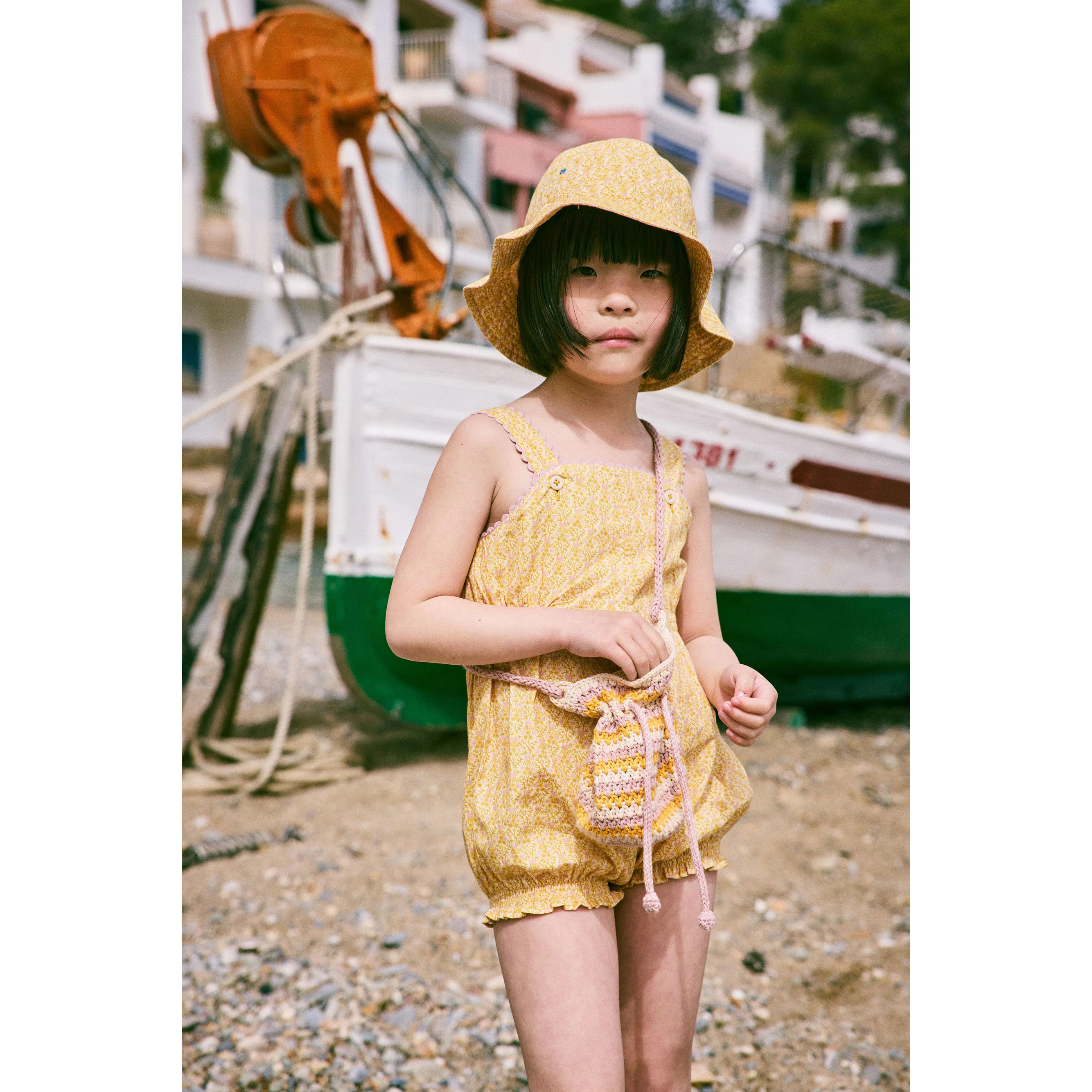 Misha and Puff Golden Orche Radish Root Bucket Hat - Image 2