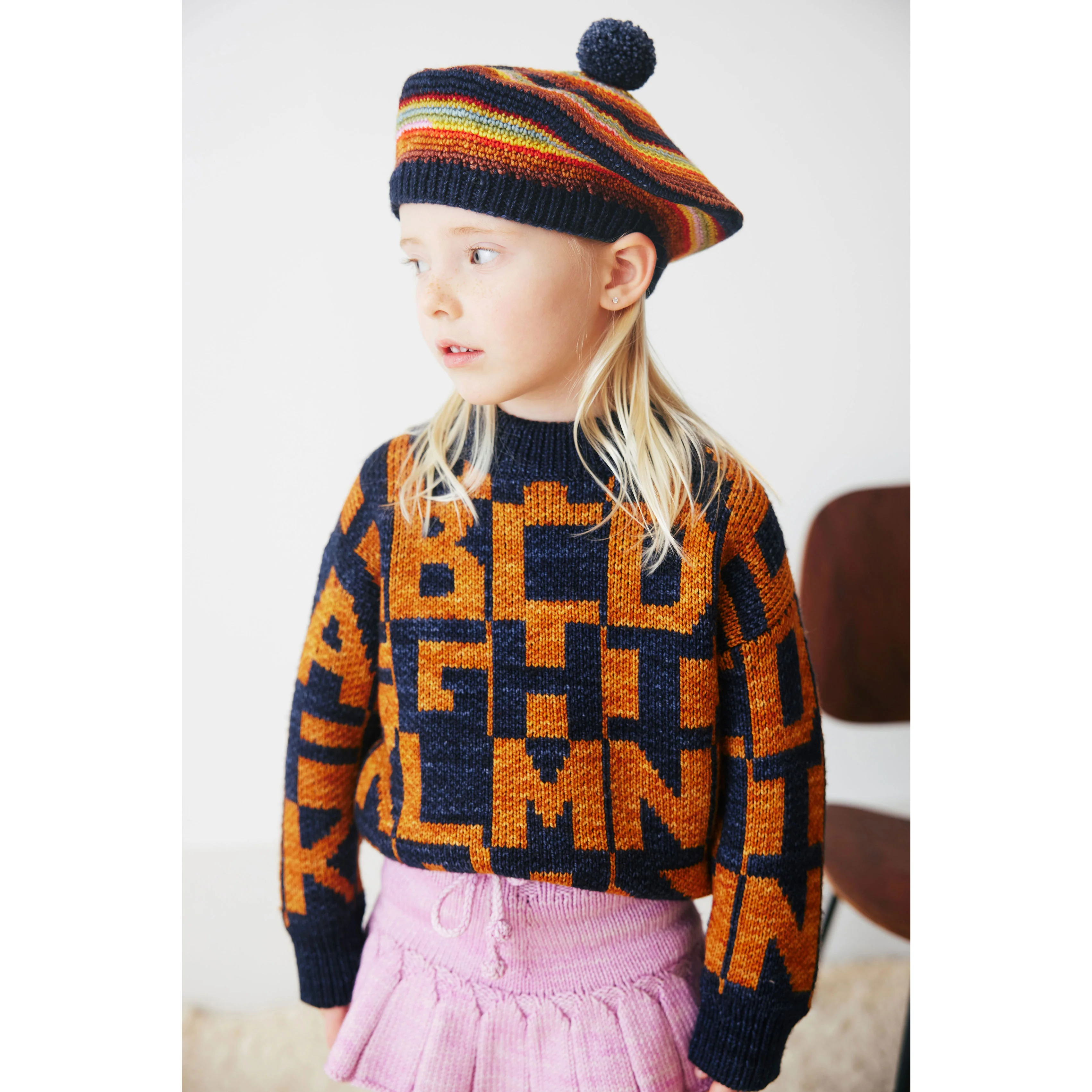 Misha and Puff Ink Alphabet Sweater - Image 3