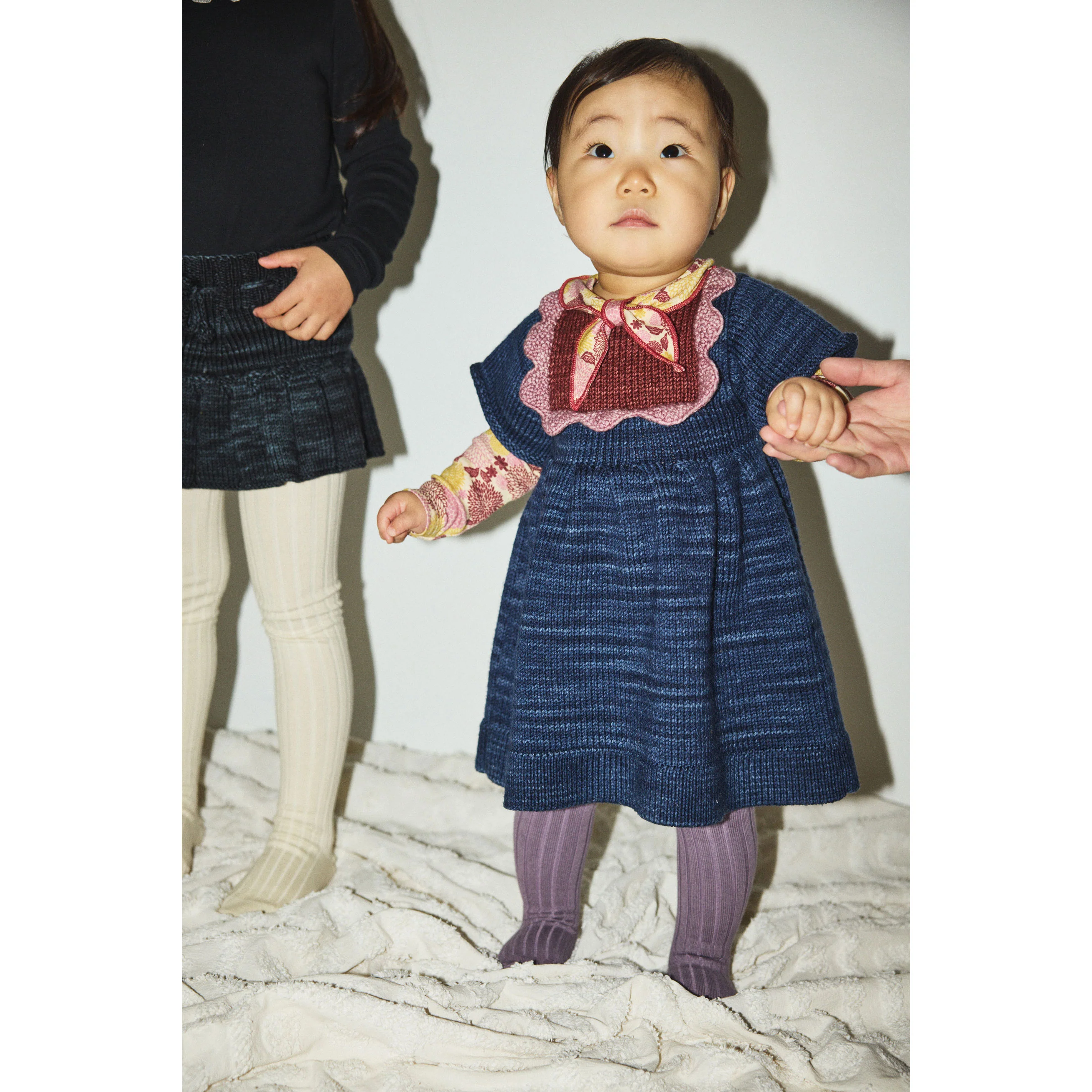 Misha and Puff Ink Baby Scallop Bib Dress - Image 2