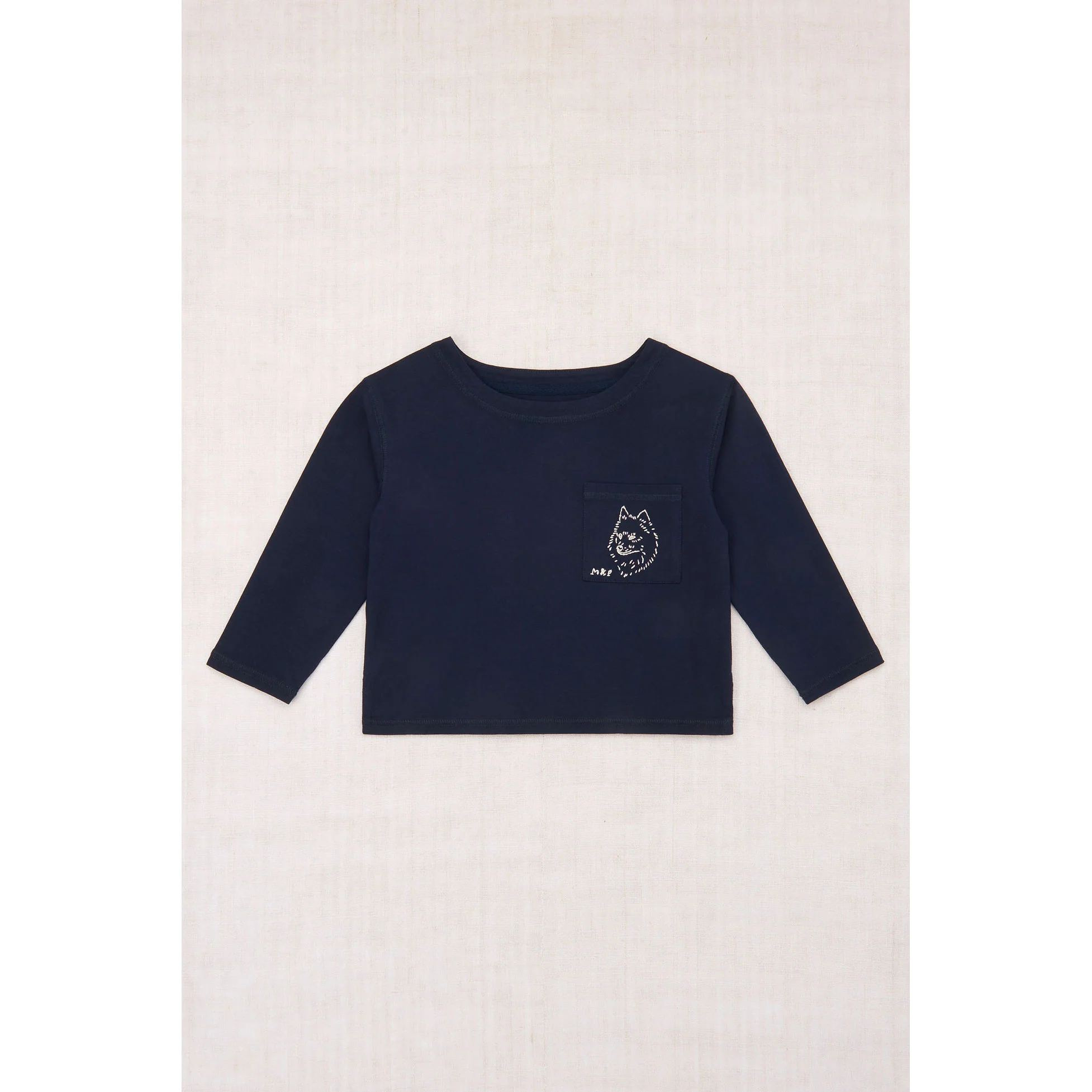Misha and Puff  Ink Embroidered Dog Alcove Tee