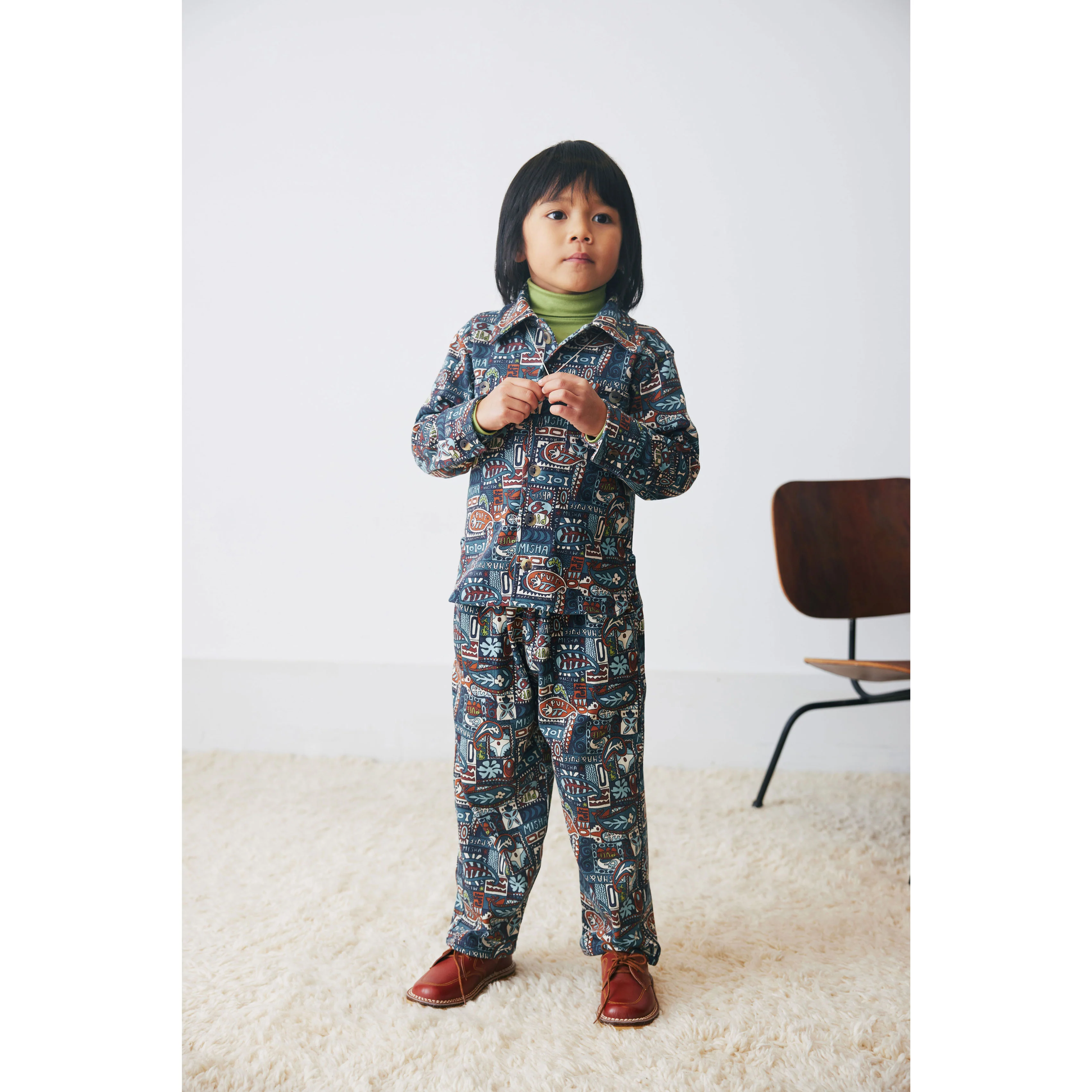 Misha and Puff Ink Groovy Paisley Camp Pant - Image 3
