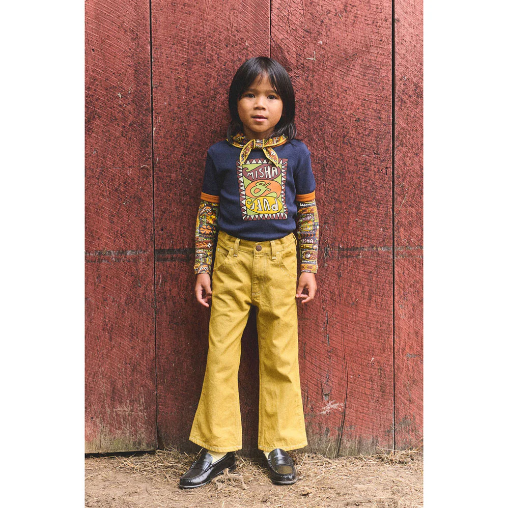Misha and Puff  Ink Groovy Paisley Ringer Tee - Image 2