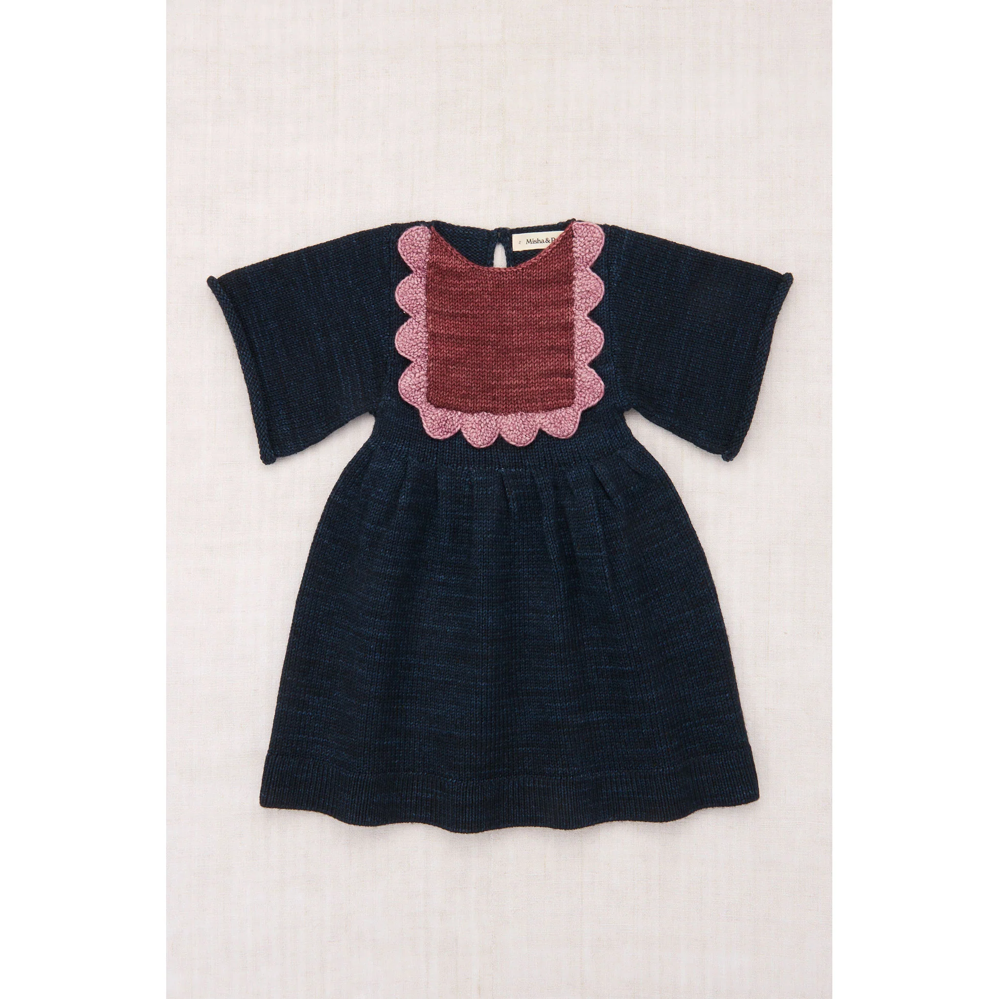Misha and Puff  Ink Scallop Bib Dress
