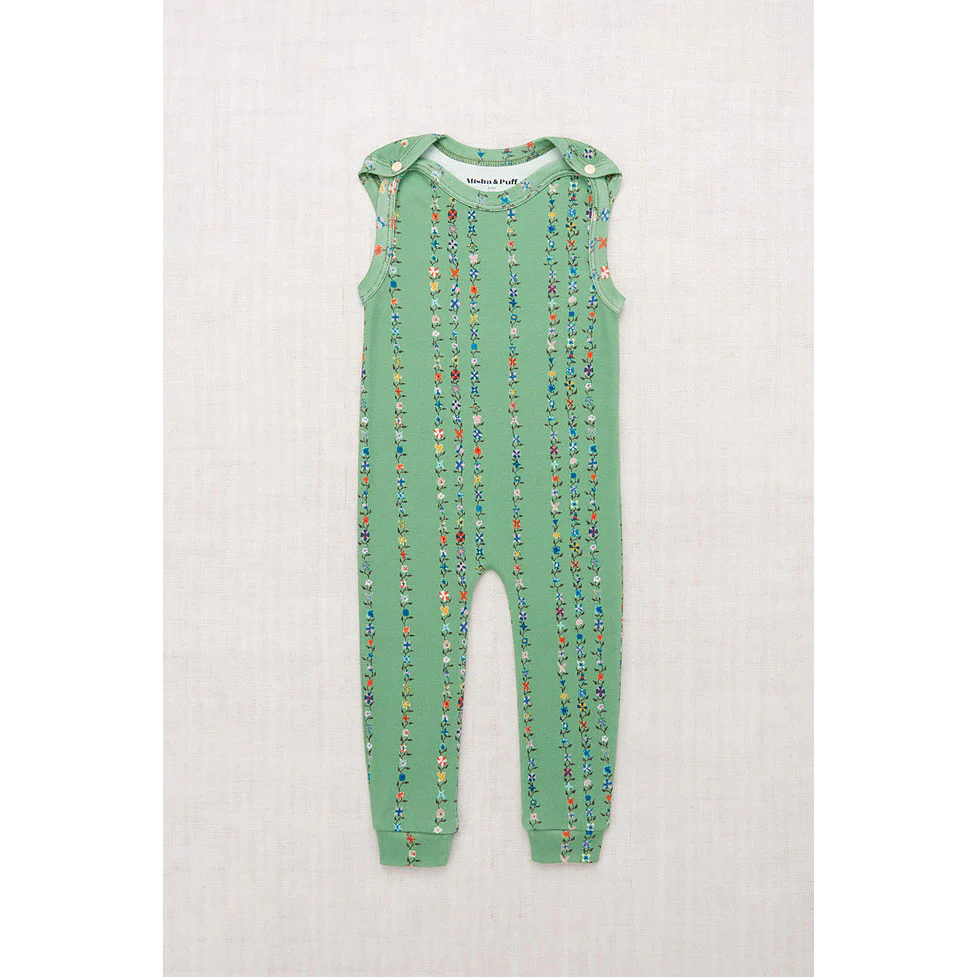Misha and Puff Jadeite Little Botanica Snap Overall