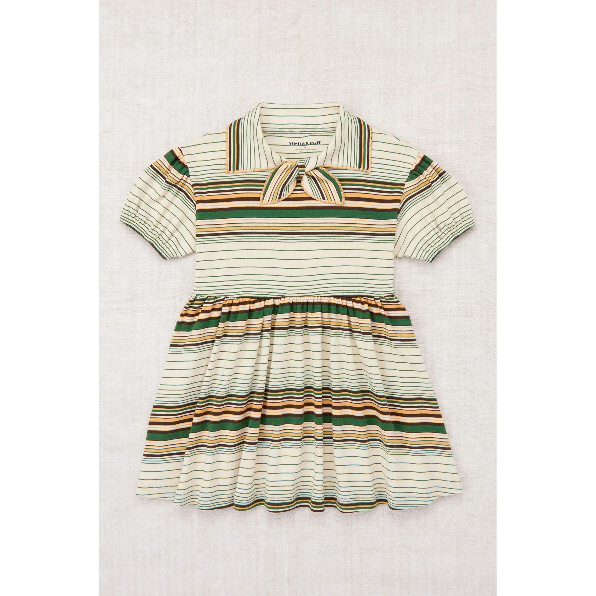 Misha and Puff Lawn Patio Stripe Junior Scout Dress