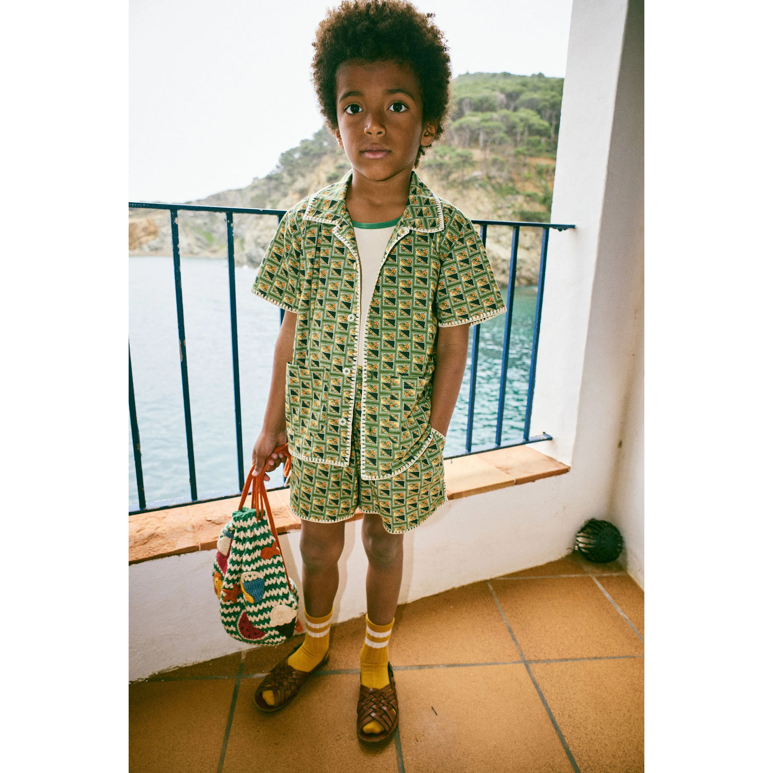 Misha and Puff Lawn Stamps Traveler Short - Image 2