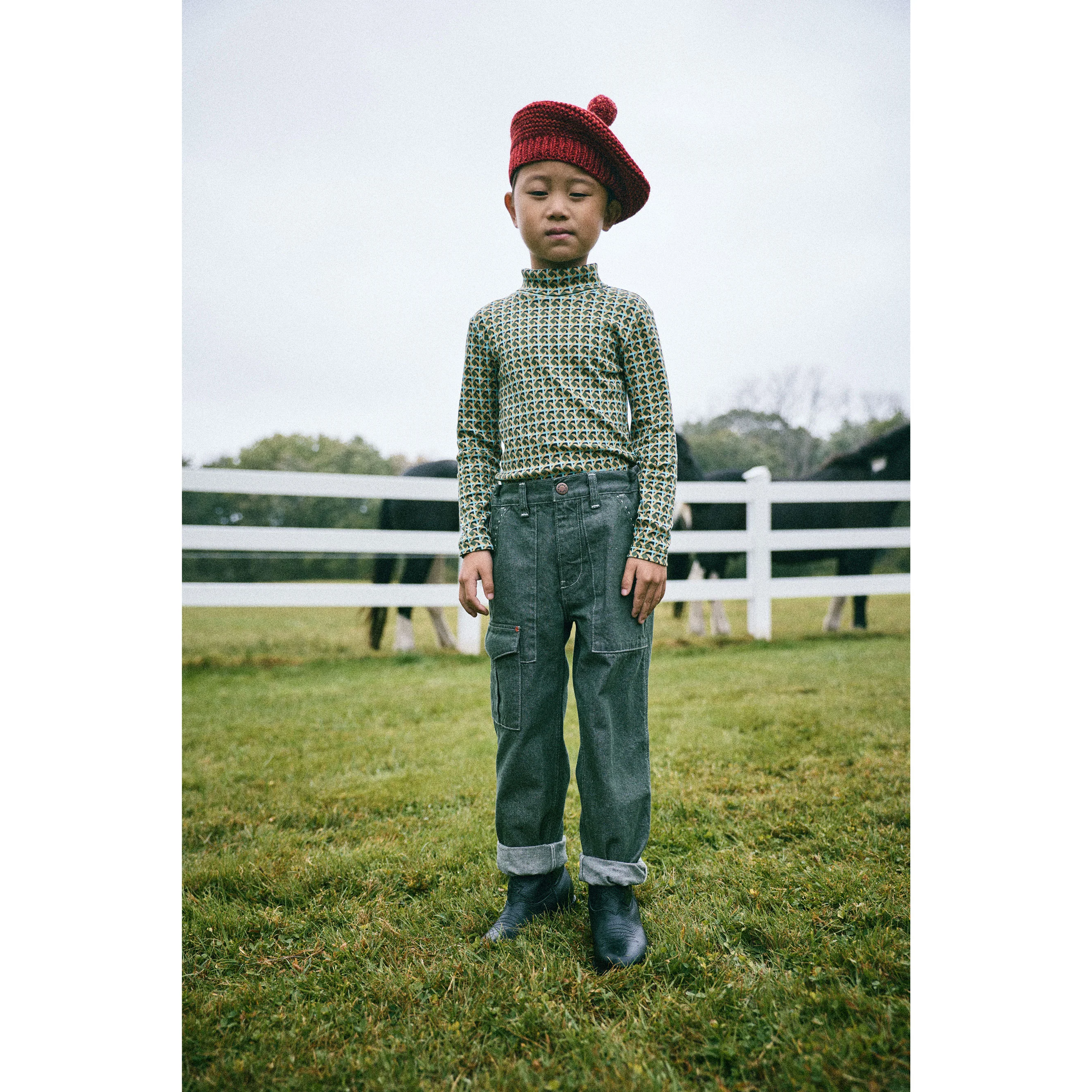 Misha and Puff Leaf Lattice Turtleneck - Image 2