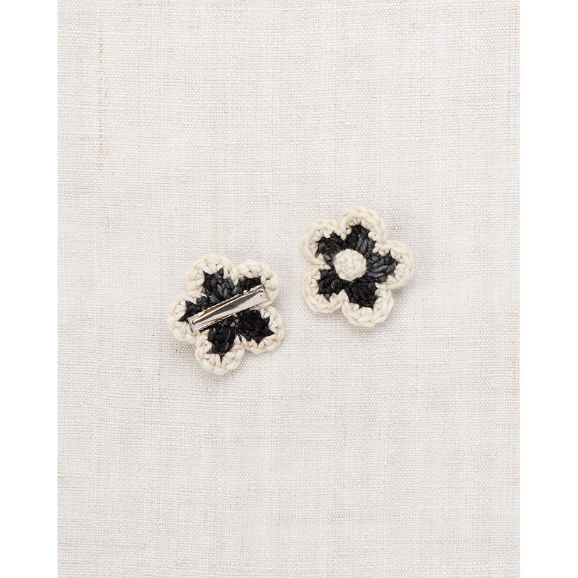 Misha and Puff  Licorice Medium Flower Clip Set - Image 2