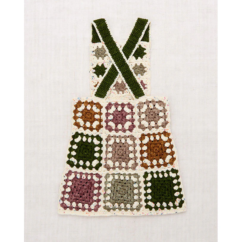 Misha and Puff Lollipop Confetti Crochet Square Pinafore Dress - Image 2