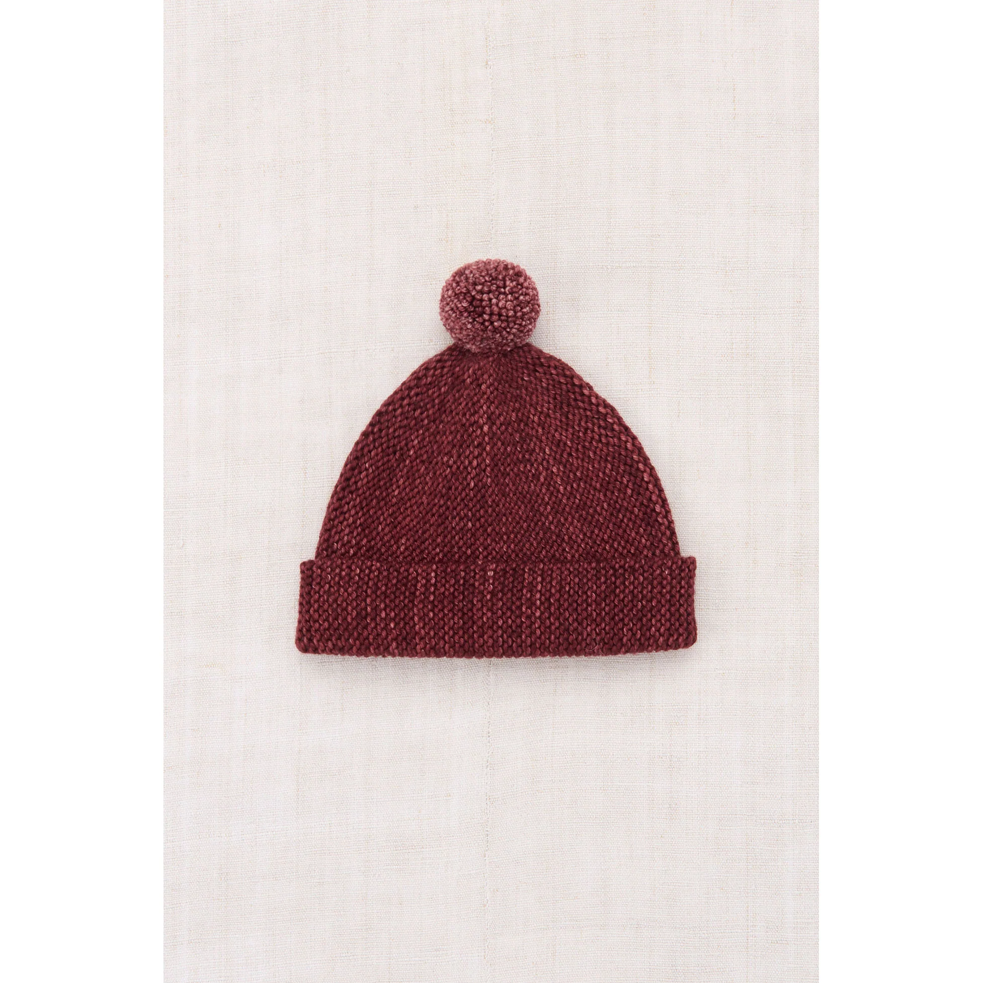 Misha and Puff  Madder Root Baby Garter Hat