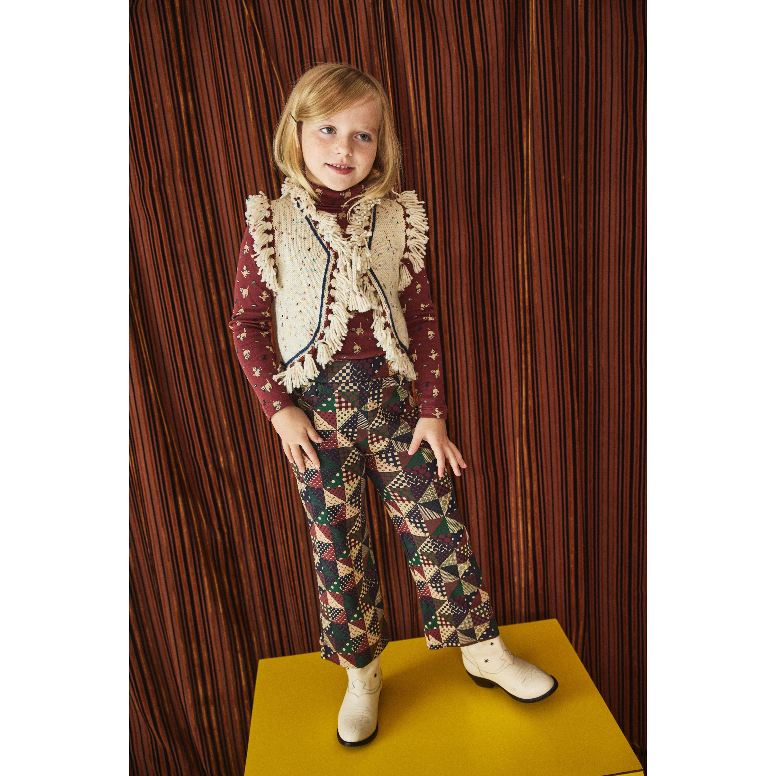 Misha and Puff Madder Root Cat & Mouse Turtleneck - Image 3