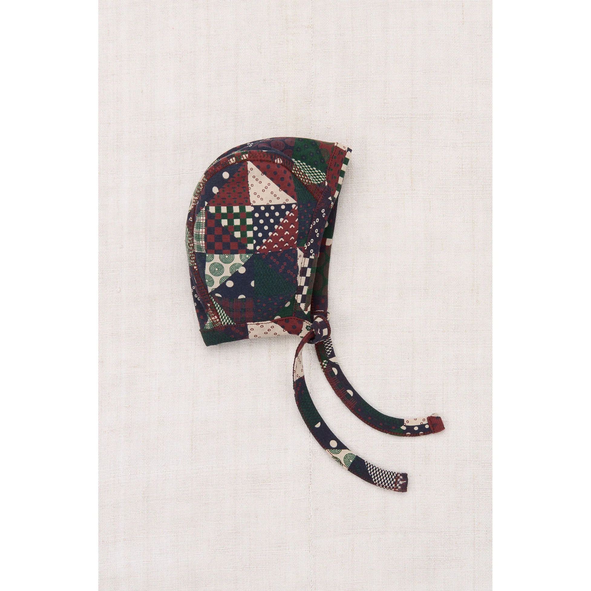 Misha and Puff  Madder Root Patchwork Pima Bonnet