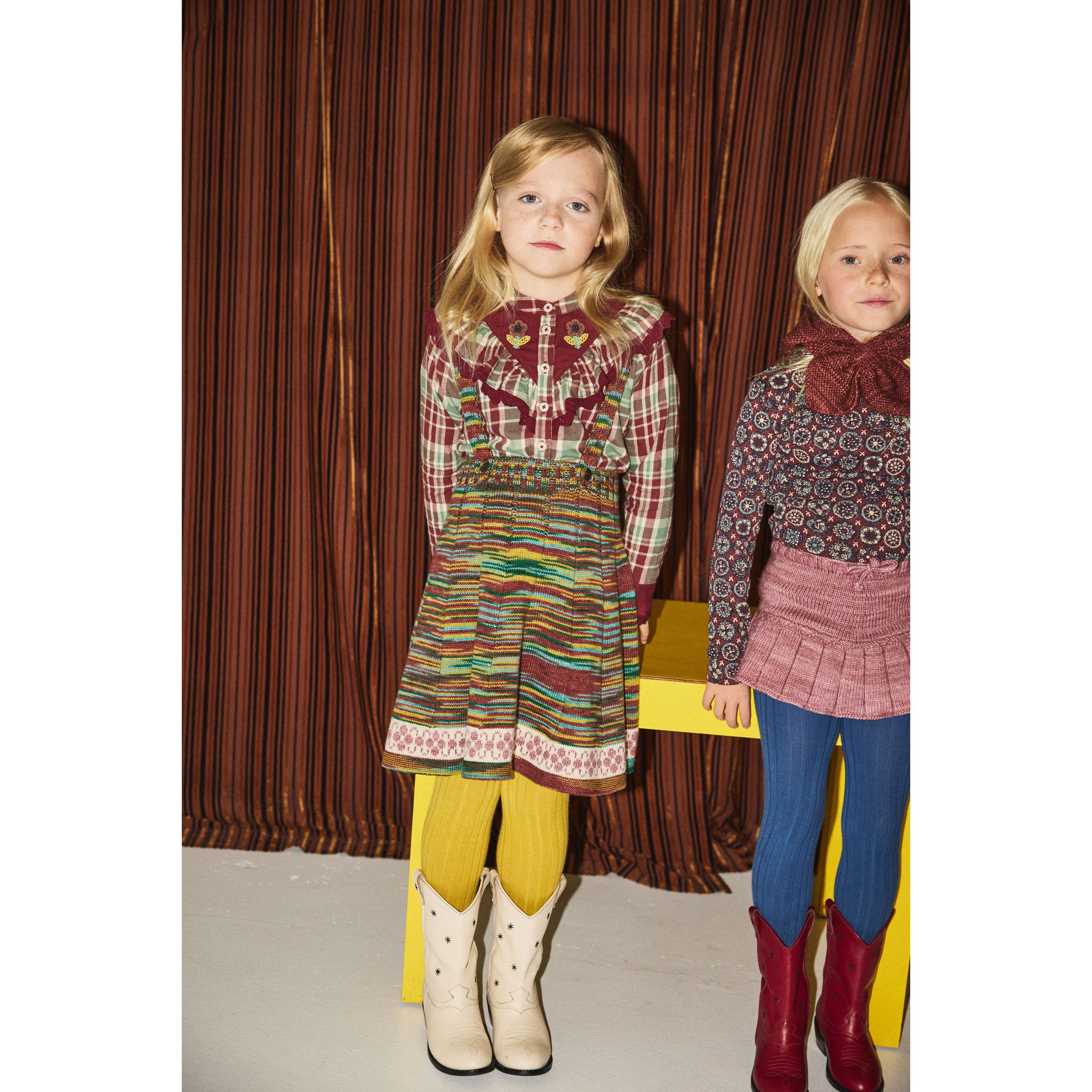 Misha and Puff Madder Root Plaid Jolene Top - Image 2