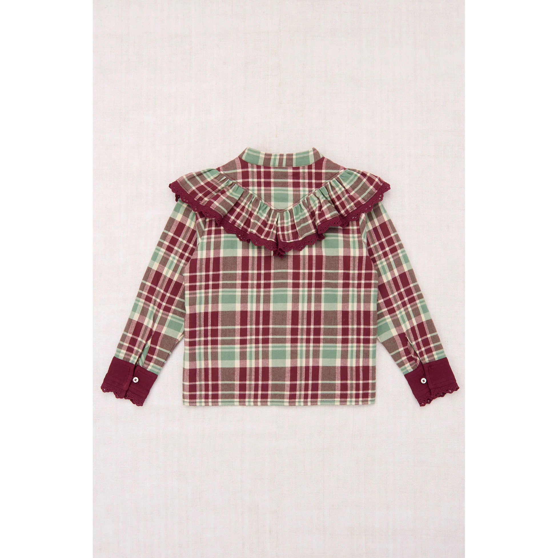 Misha and Puff Madder Root Plaid Jolene Top - Image 3