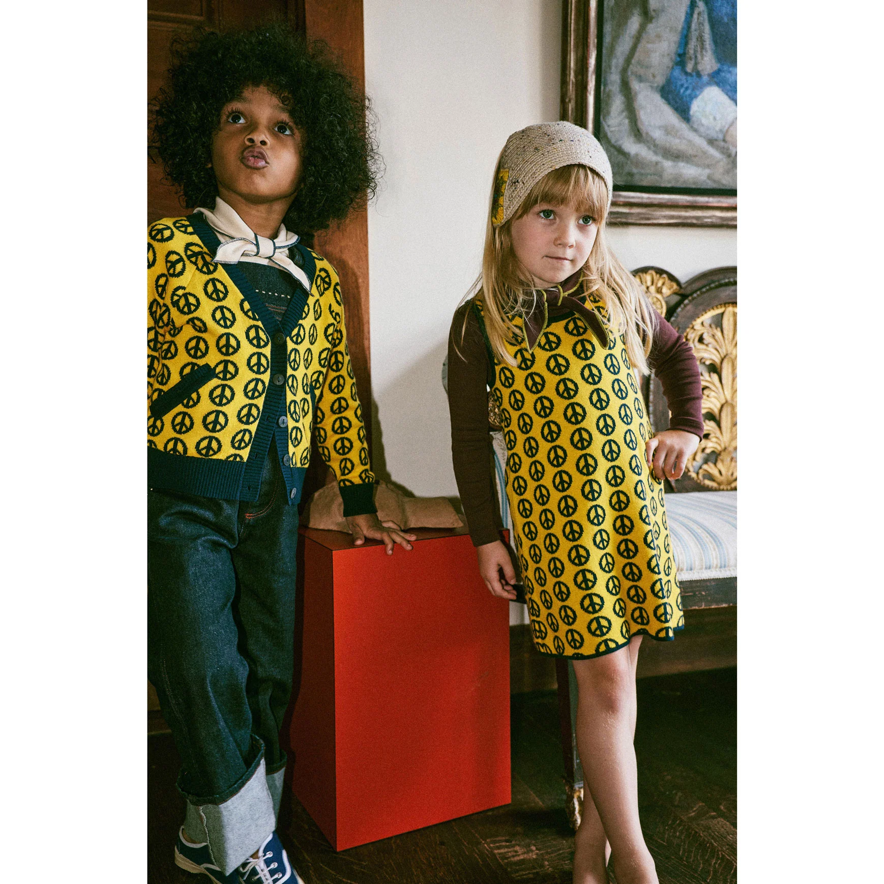 Misha and Puff  Mango Peace Jacquard Prudence Dress - Image 2