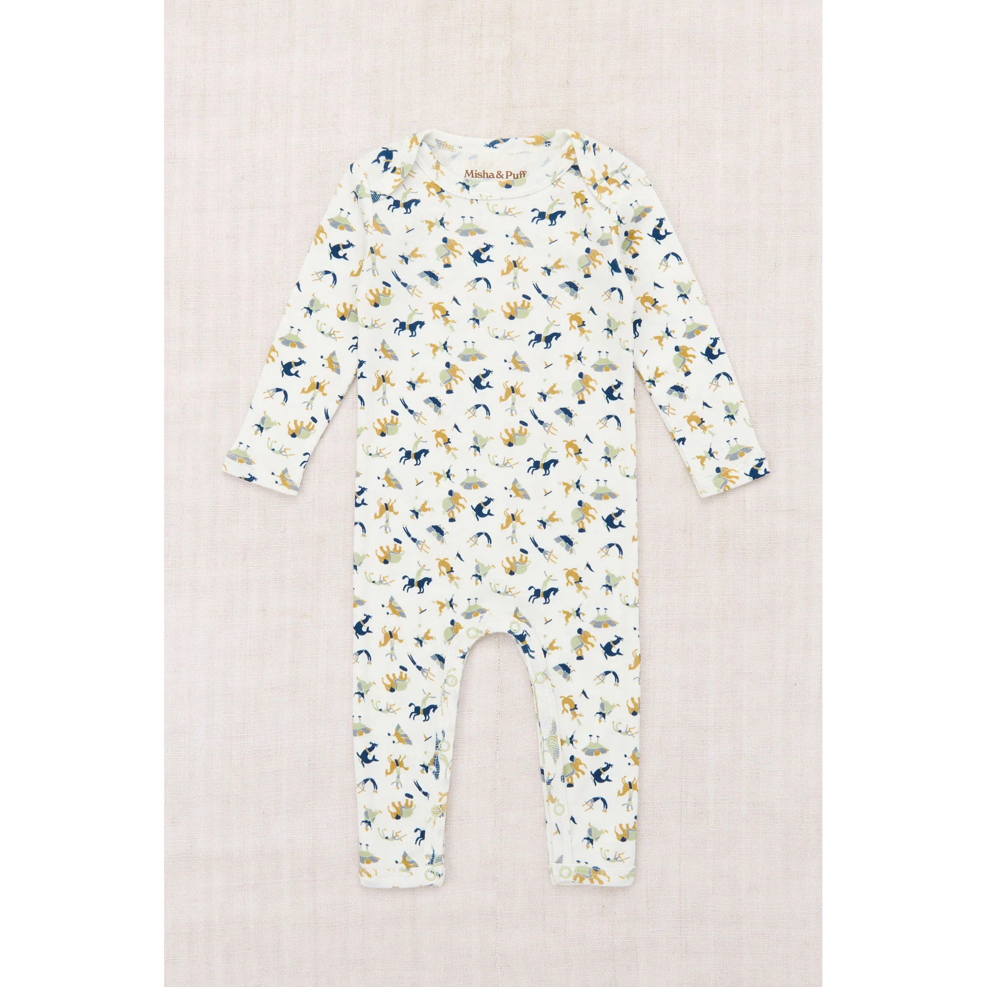 Misha and Puff Marzipan Circus Baby Jumpsuit