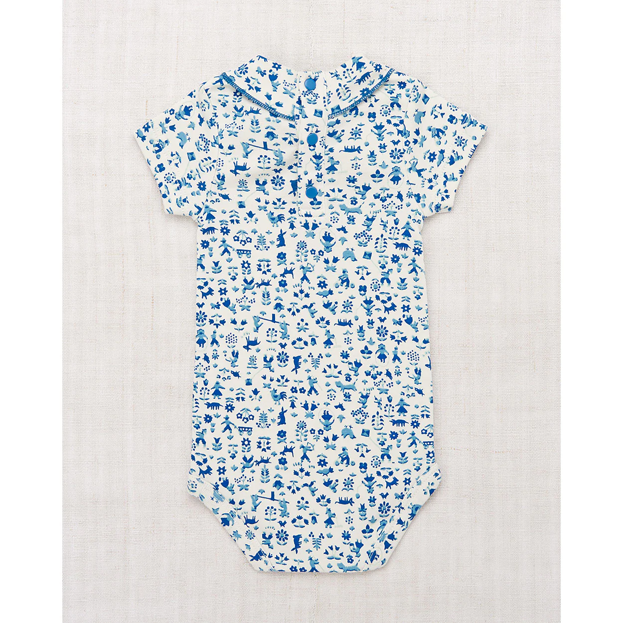 Misha and Puff Marzipan Country Walk Short Sleeve Scout Onesie - Image 2