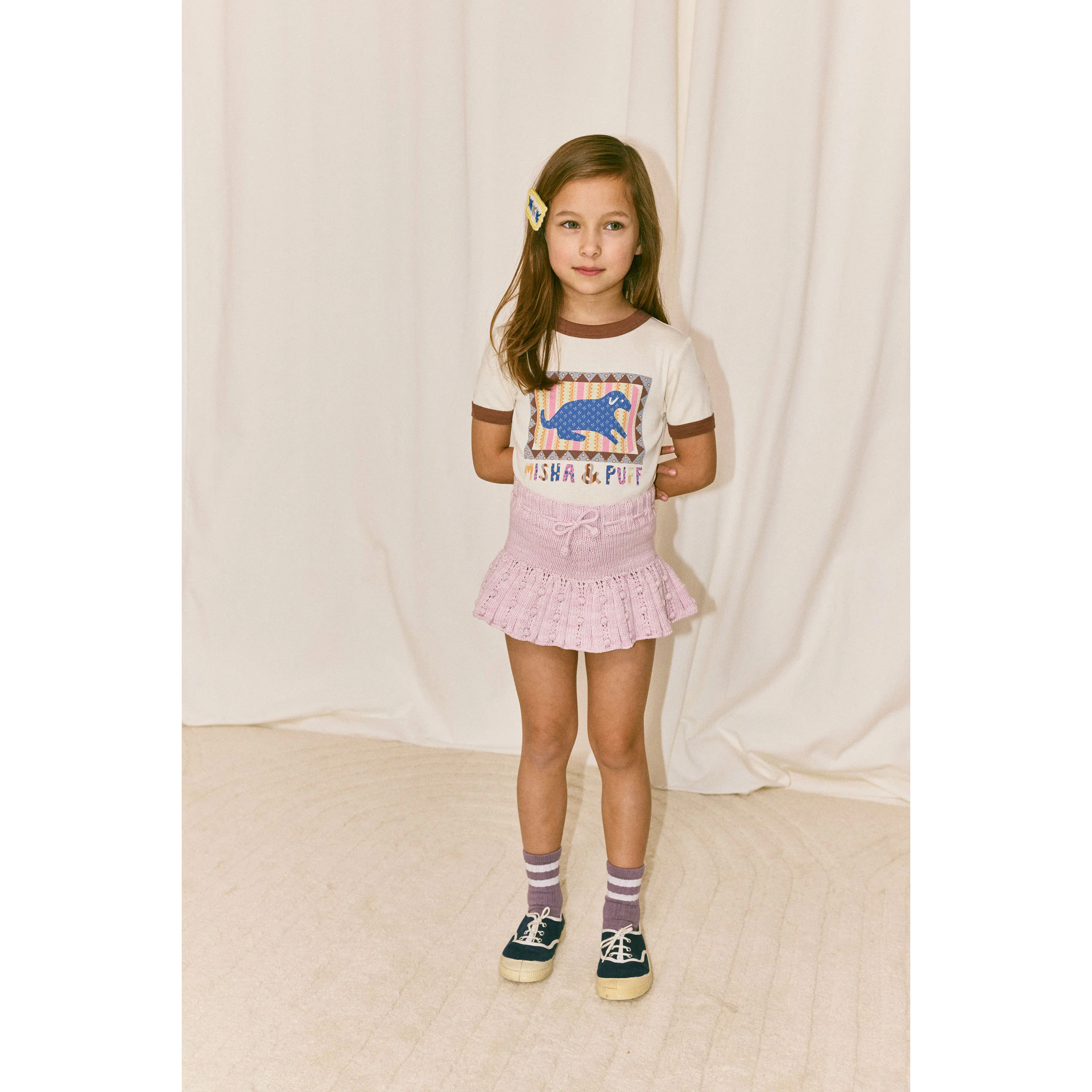Misha and Puff Marzipan Dog Collage Riger Tee - Image 2