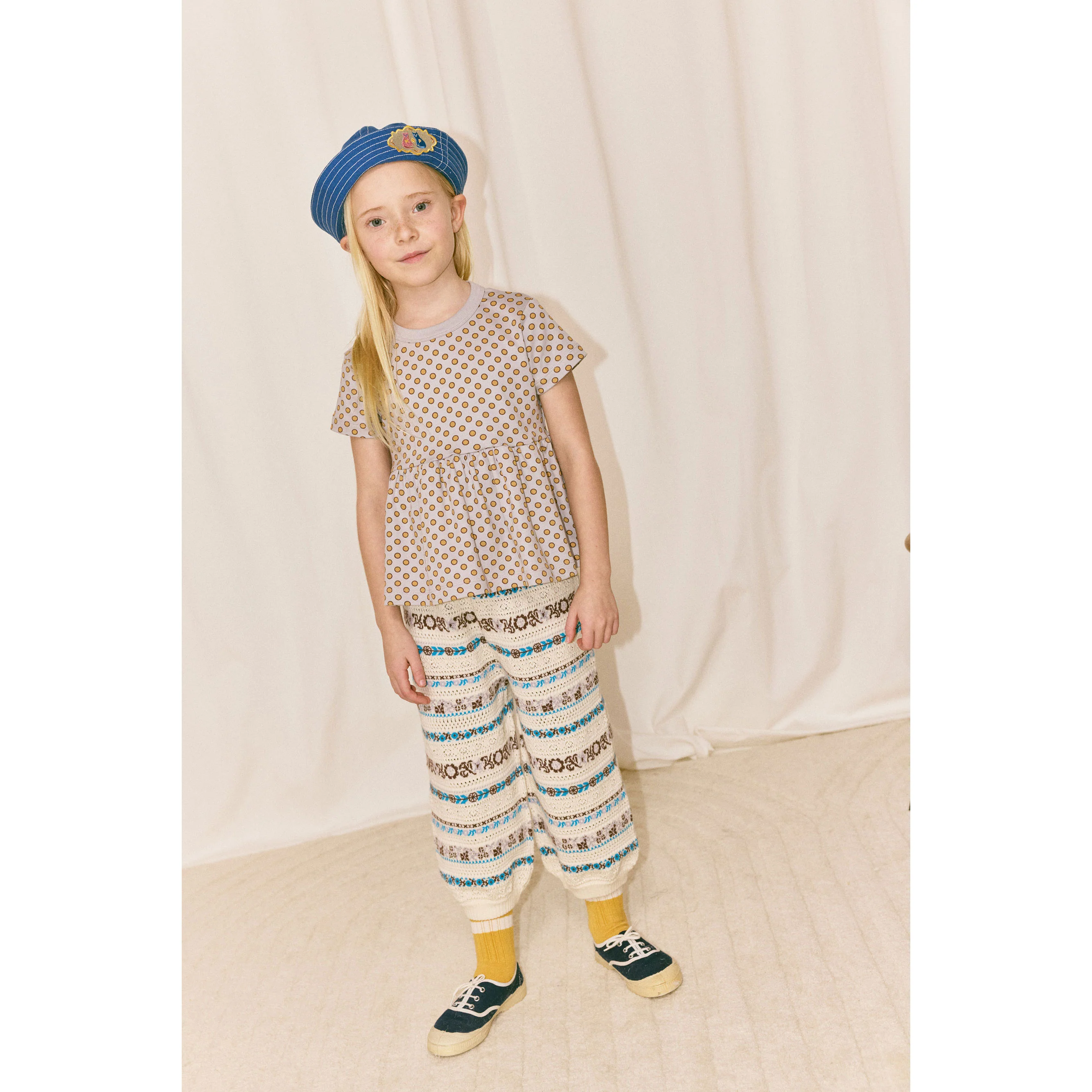Misha and Puff Marzipan Eyelet Ribbon Yves Jogger - Image 2