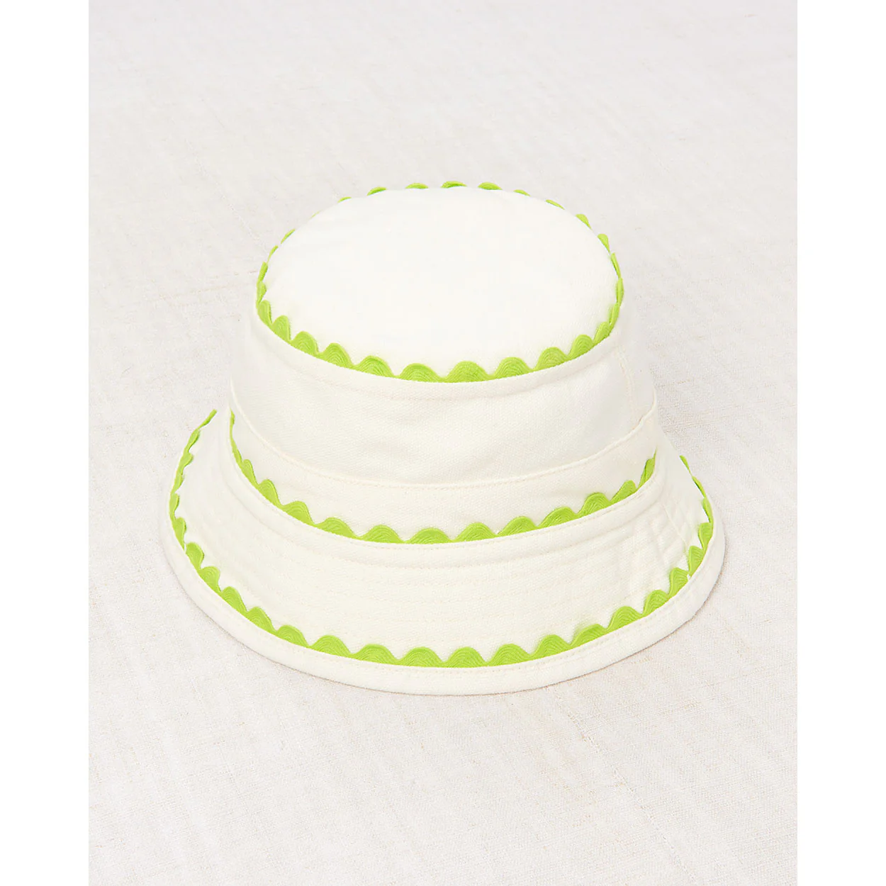 Misha and Puff Marzipan Jumbo Rickrack Bucket Hat