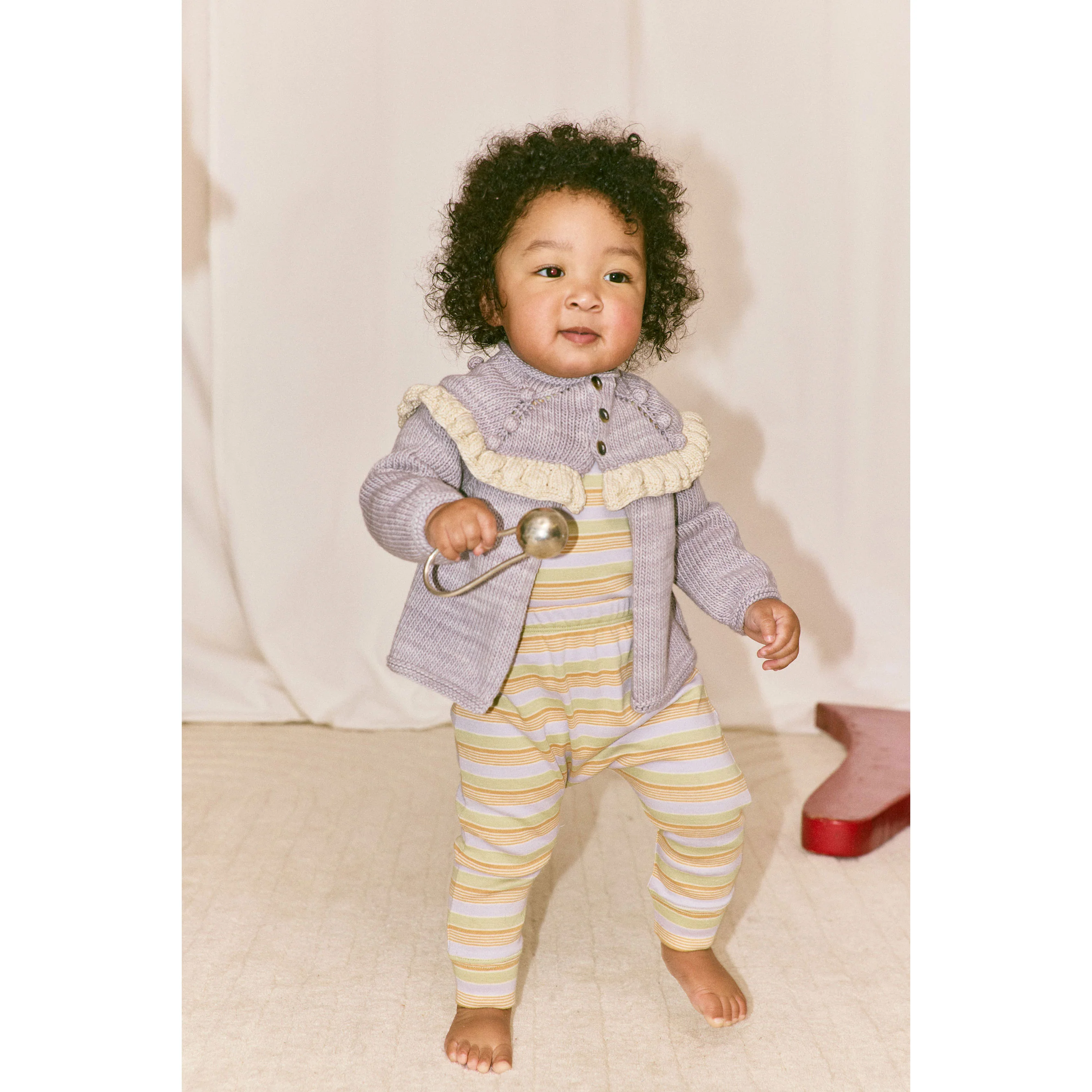 Misha and Puff Mist Baby Ruffle Cardigan - Image 2