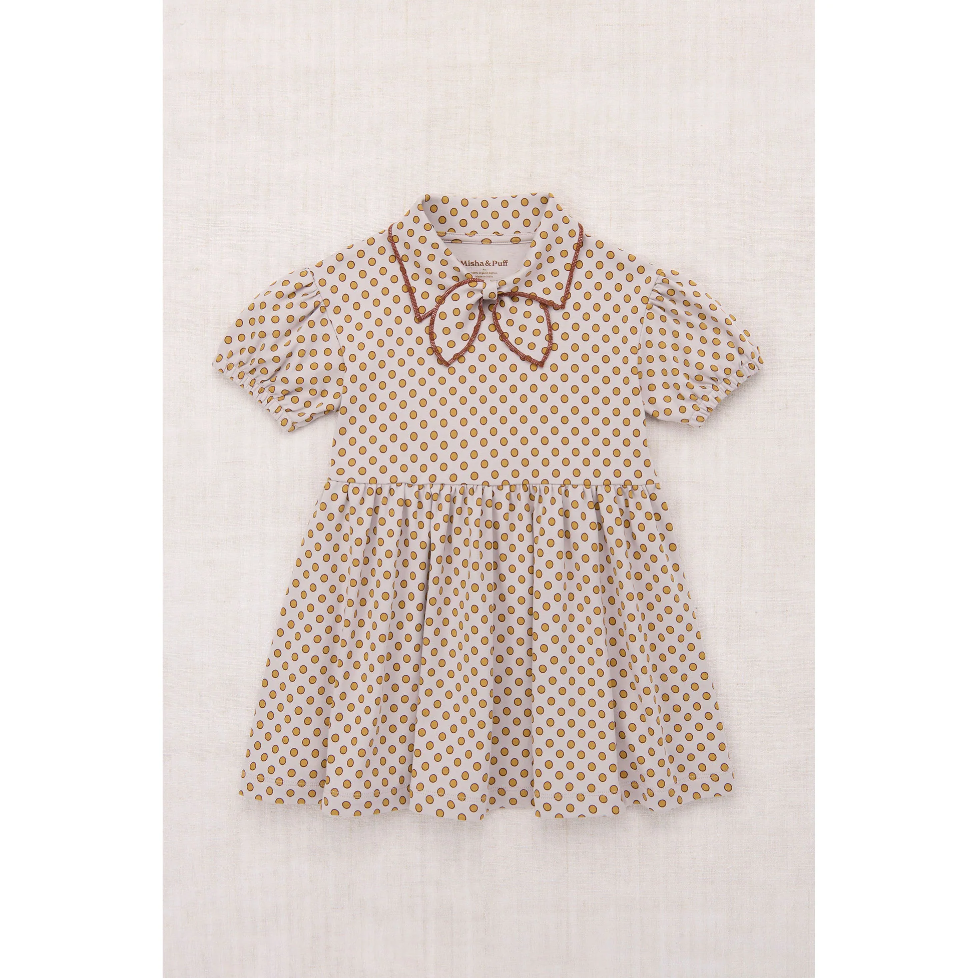 Misha and Puff   Mist Ben-Day Dots Junior Scout Dress