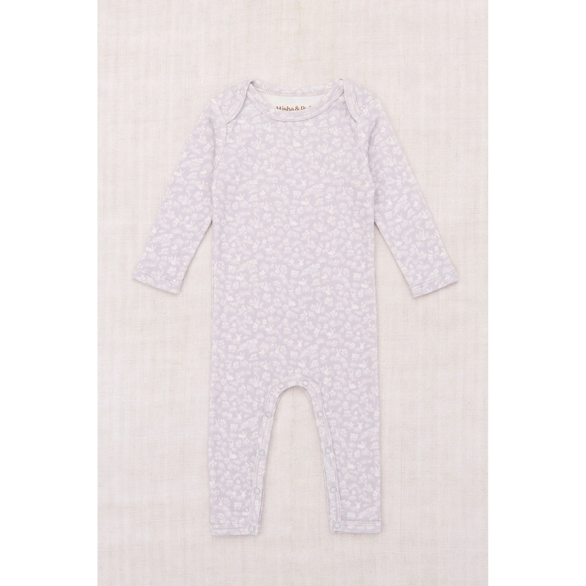 Misha and Puff Mist Bunny Meadow Baby Jumpsuit