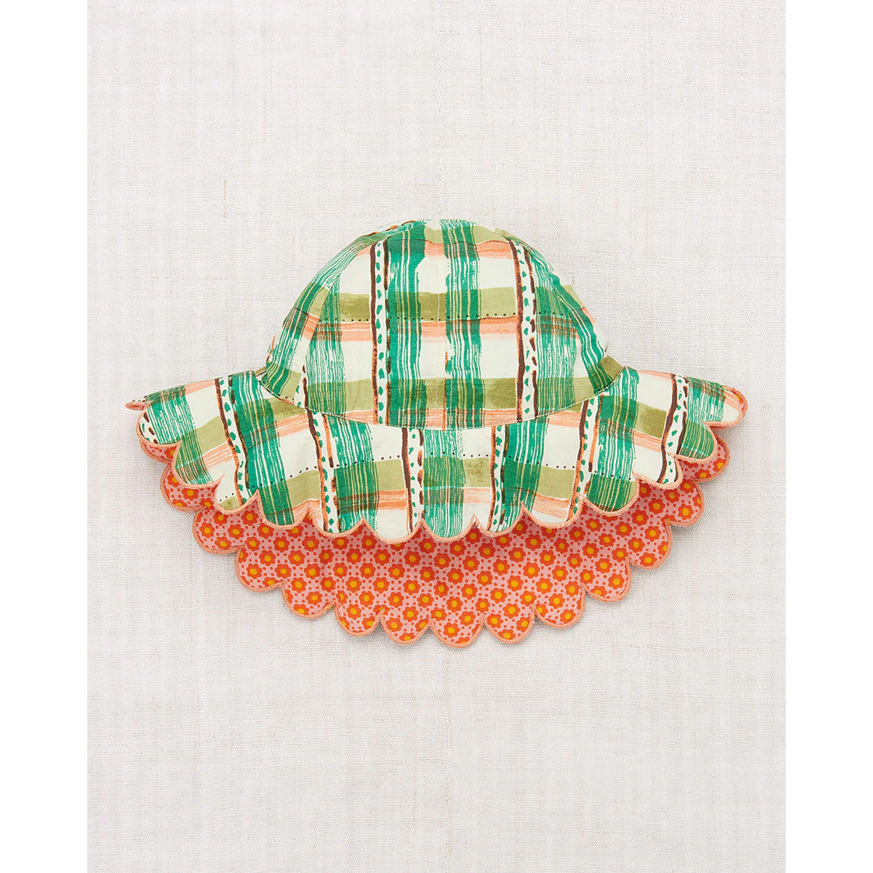 Misha and Puff Mojave Watercolor Plaid Holiday Sunhat