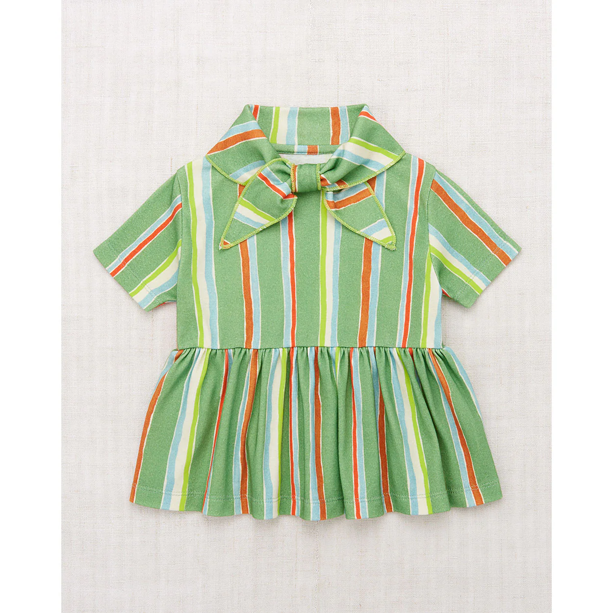 Misha and Puff Mojave Watercolor Stripe Scout Peplum Top