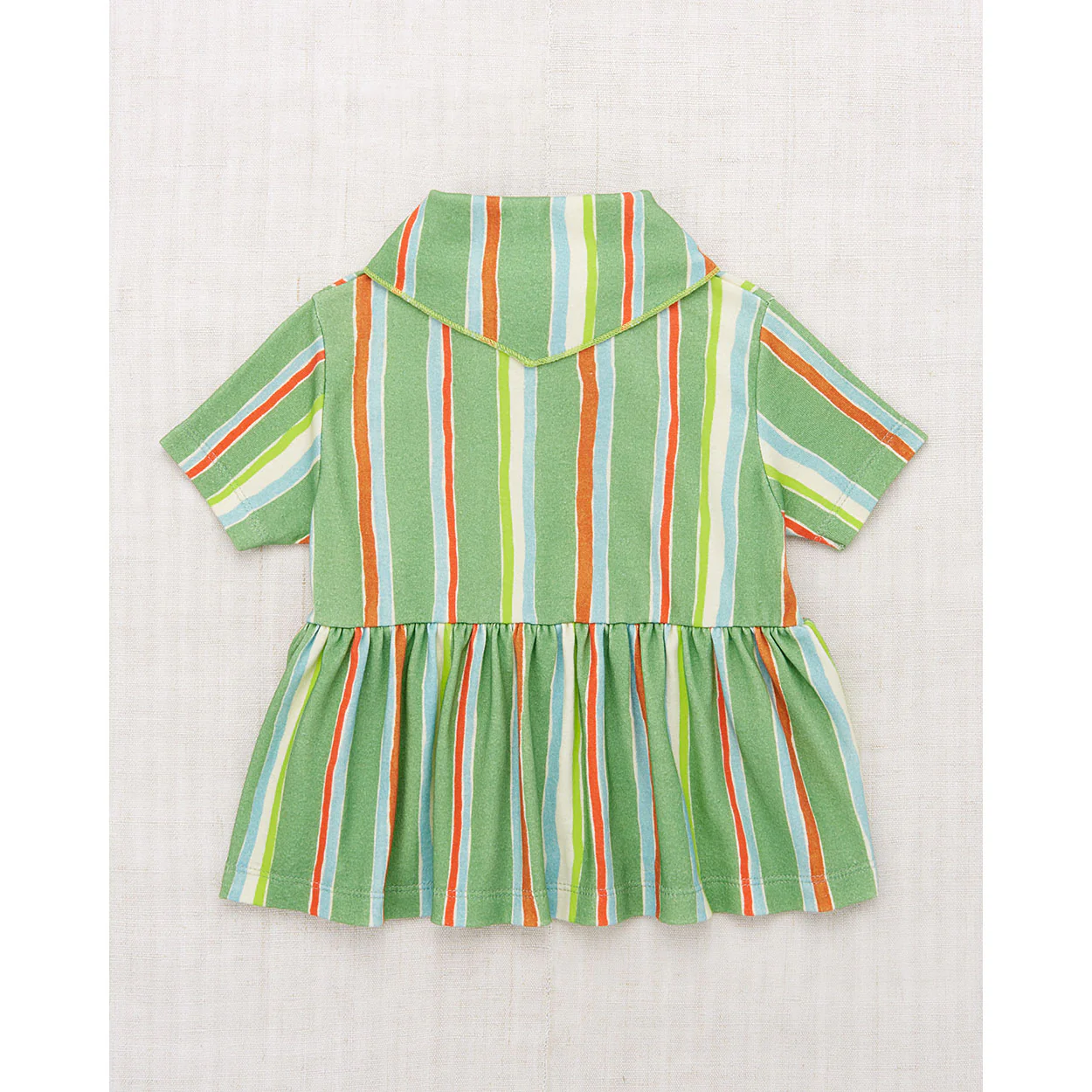 Misha and Puff Mojave Watercolor Stripe Scout Peplum Top - Image 2