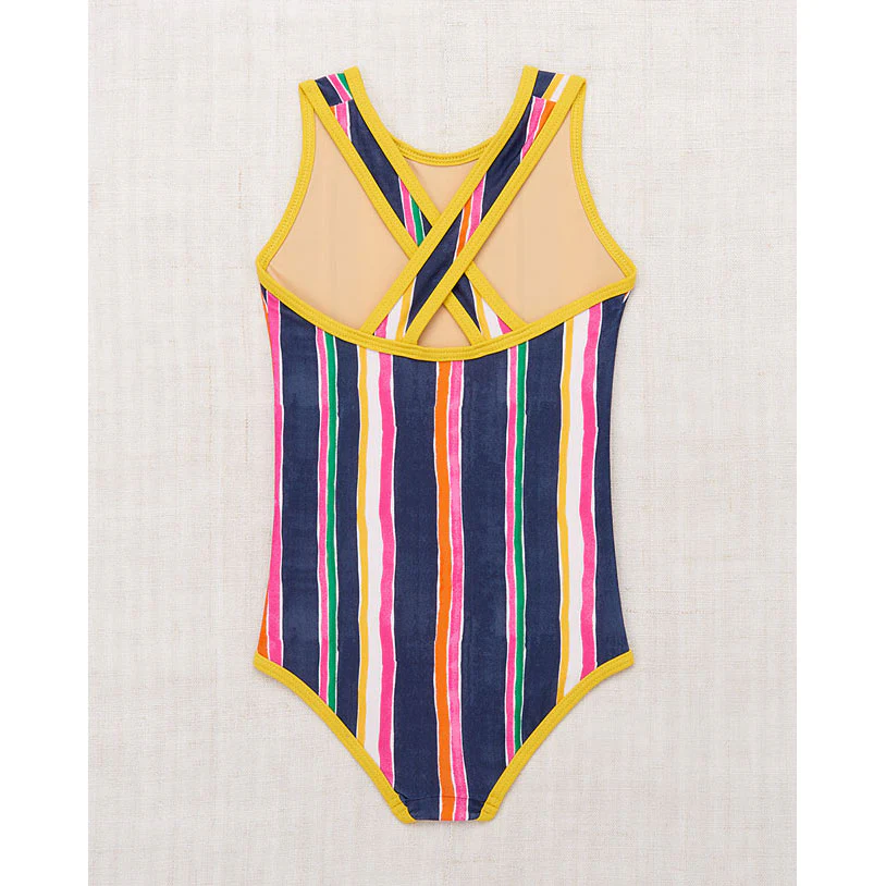 Misha and Puff Moonlight Watercolor Stripe Classic Swimsuit - Image 2