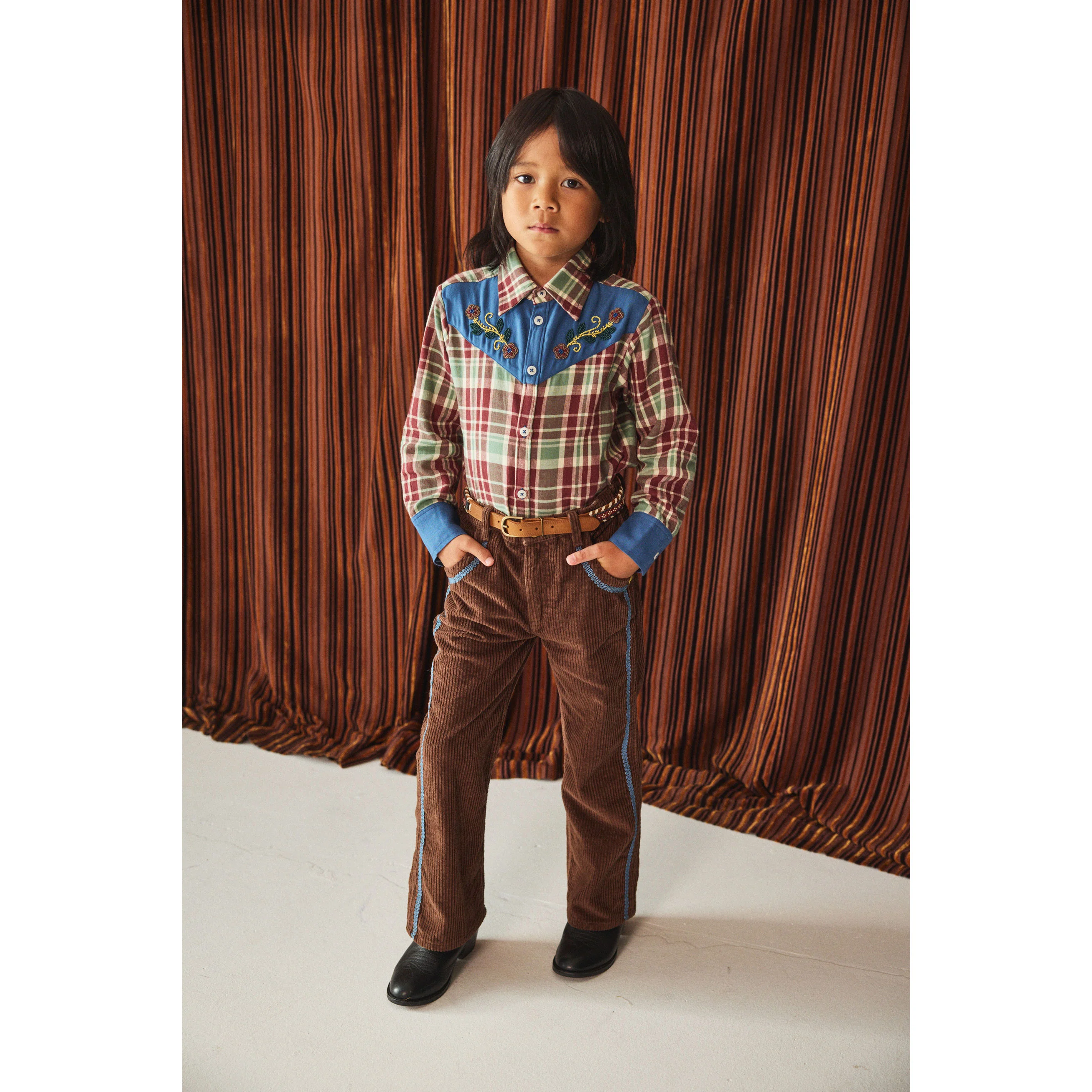 Misha and Puff Nutshell Corduroy Western Slim Flare Pant - Image 2